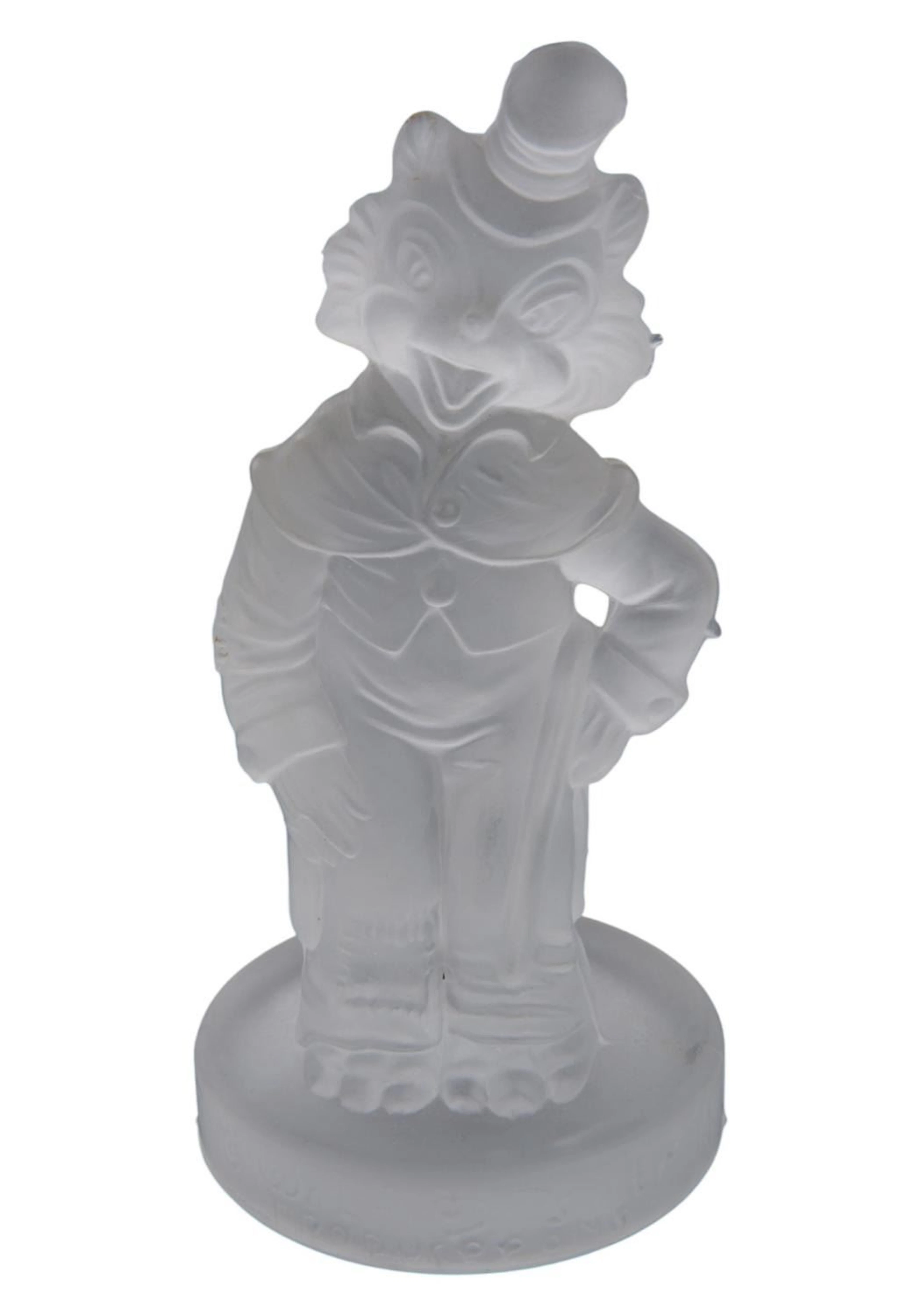 A 1970s Frosted Crystal Foulfellow Figurine.