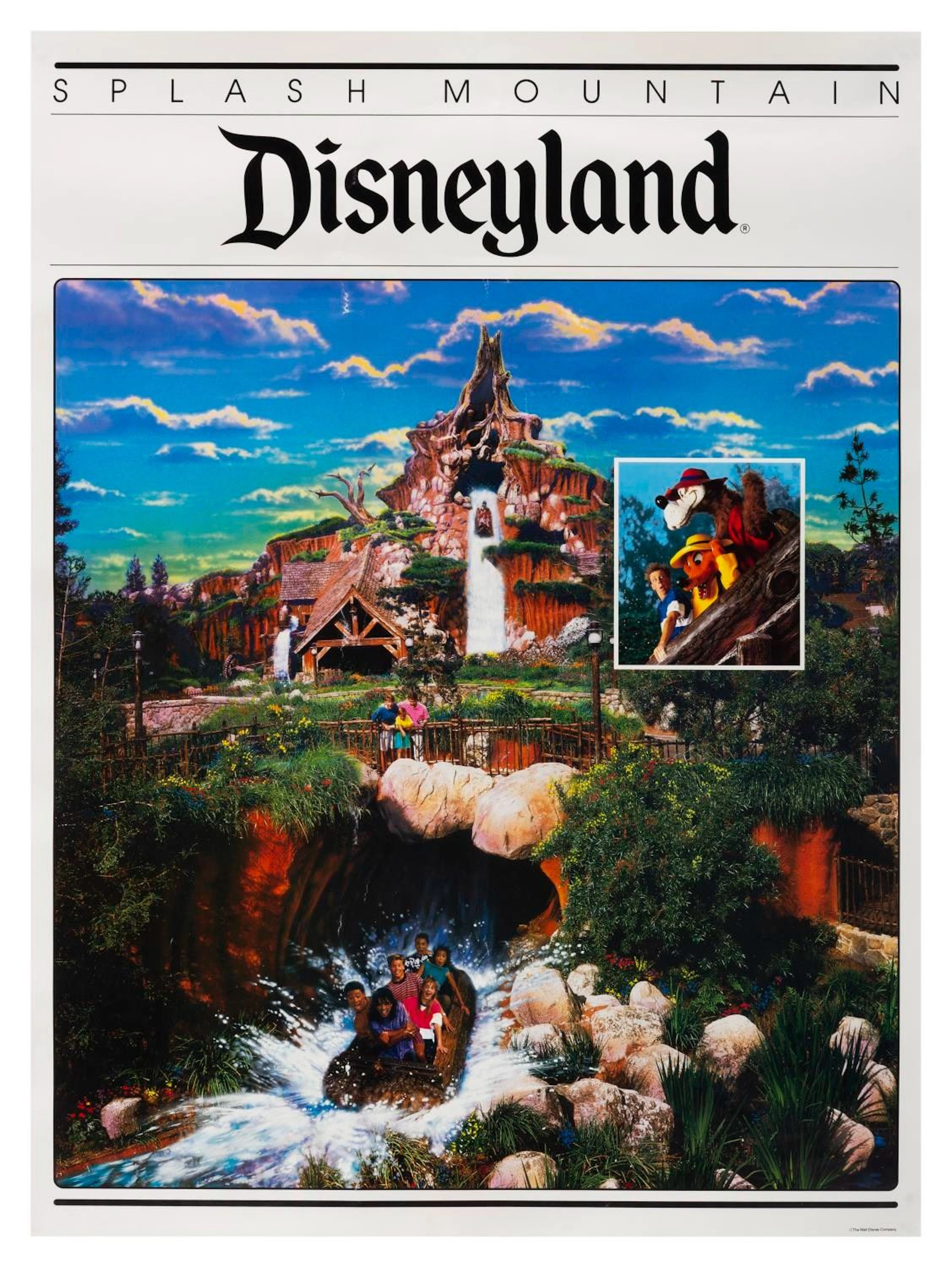 A Disneyland Splash Mountain Souvenir Poster.