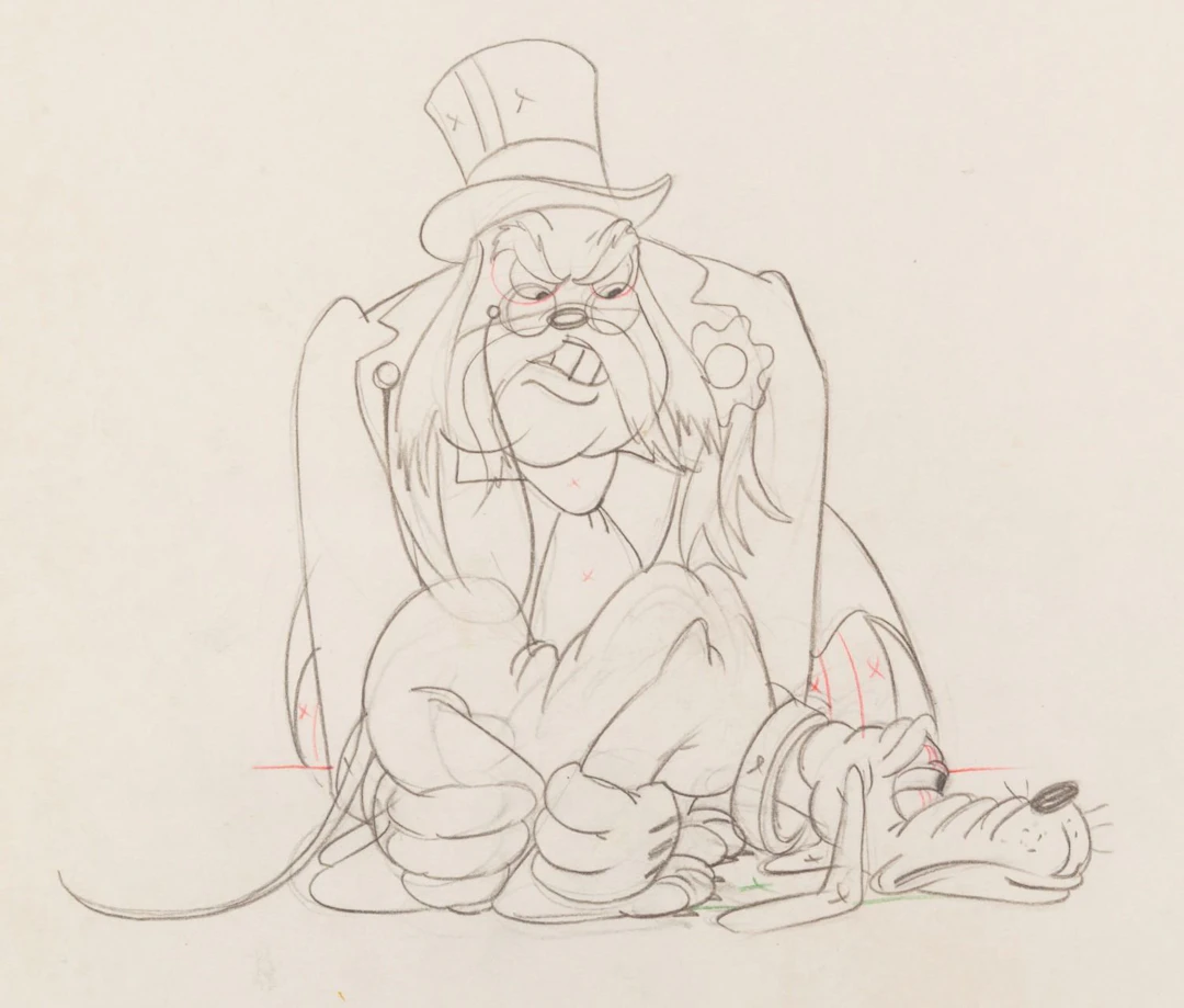 A "Society Dog Show" Judge Production Drawing.