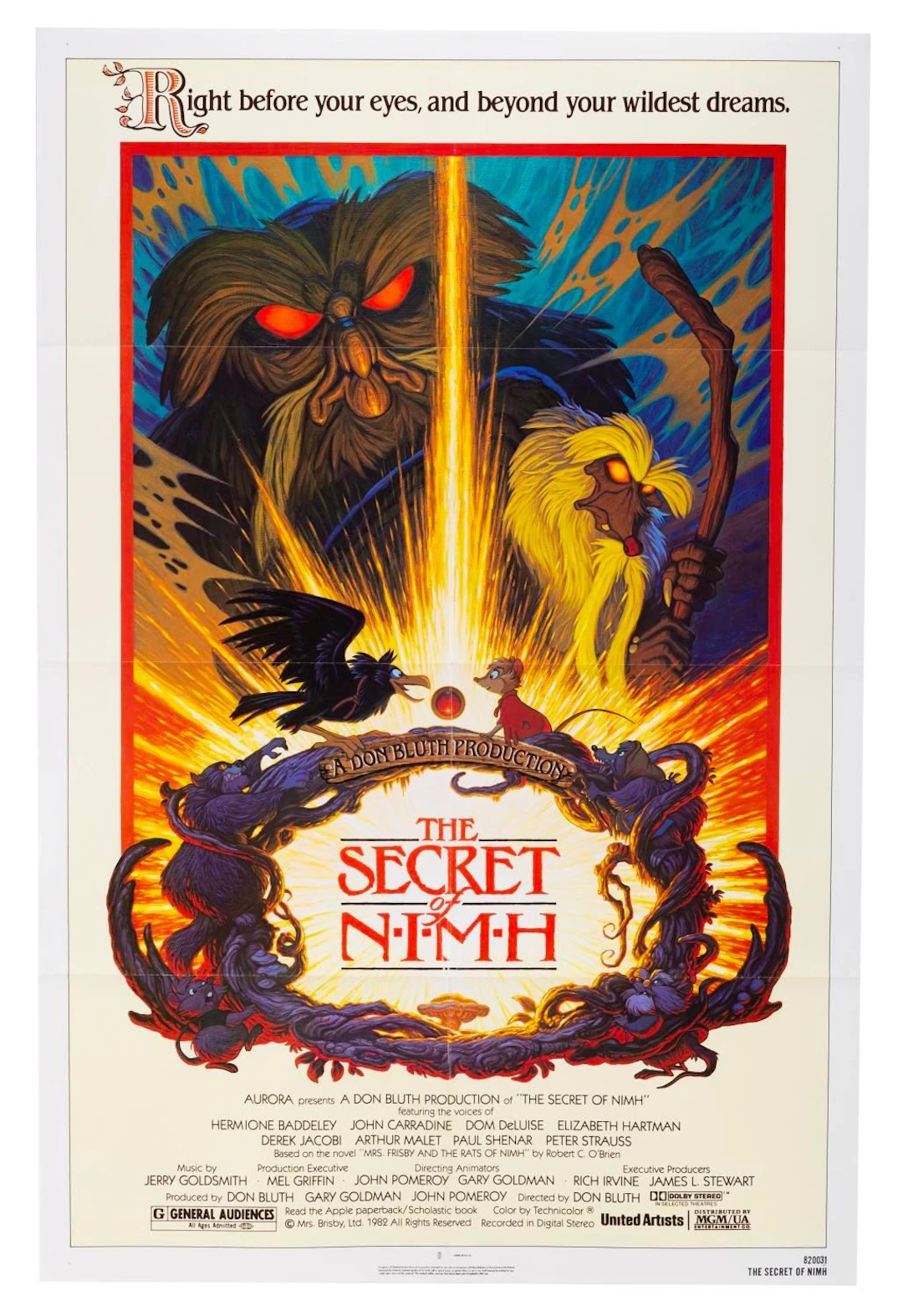 A "The Secret of NIMH" One-Sheet.