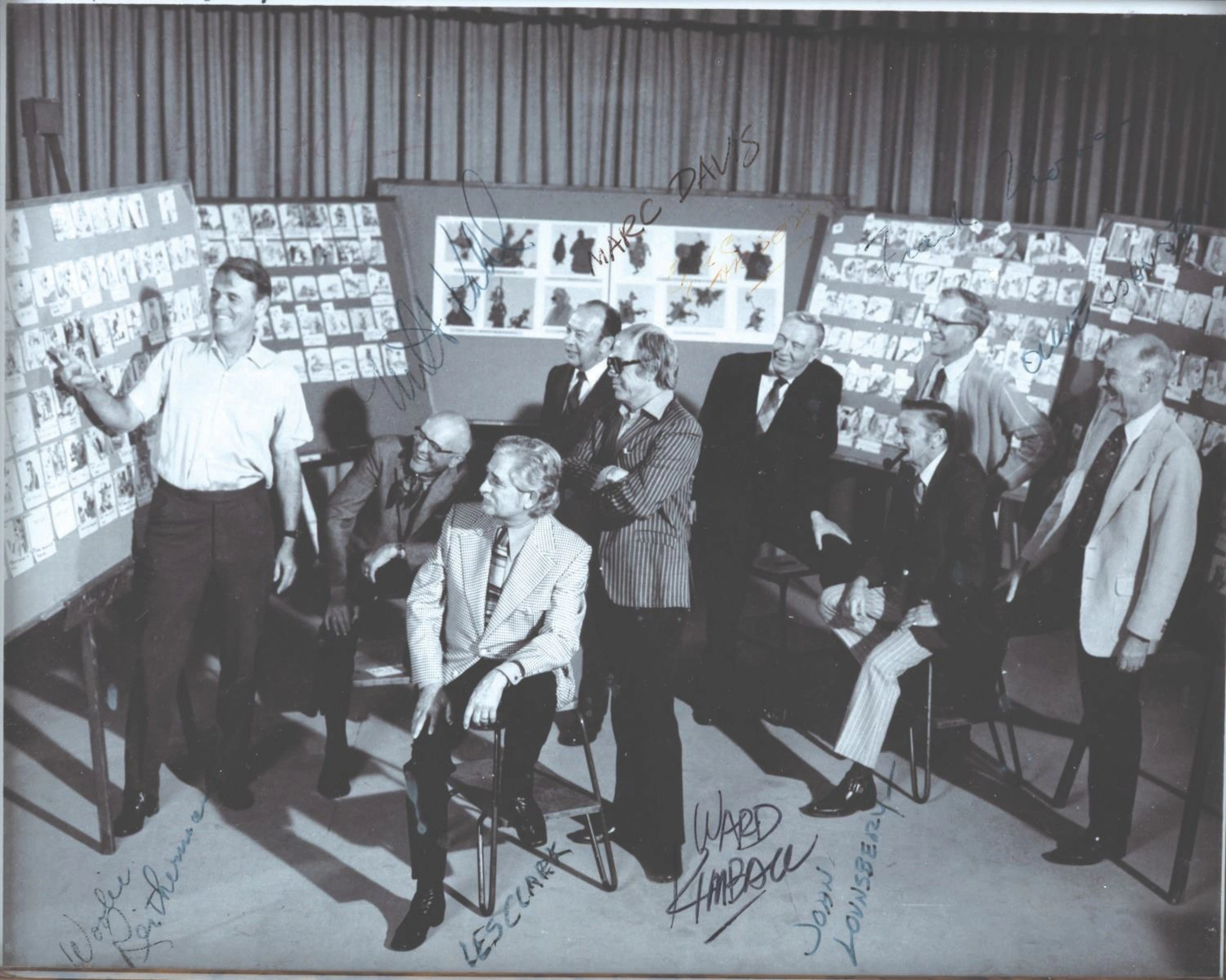A Photo Signed by All of the Nine Old Men.