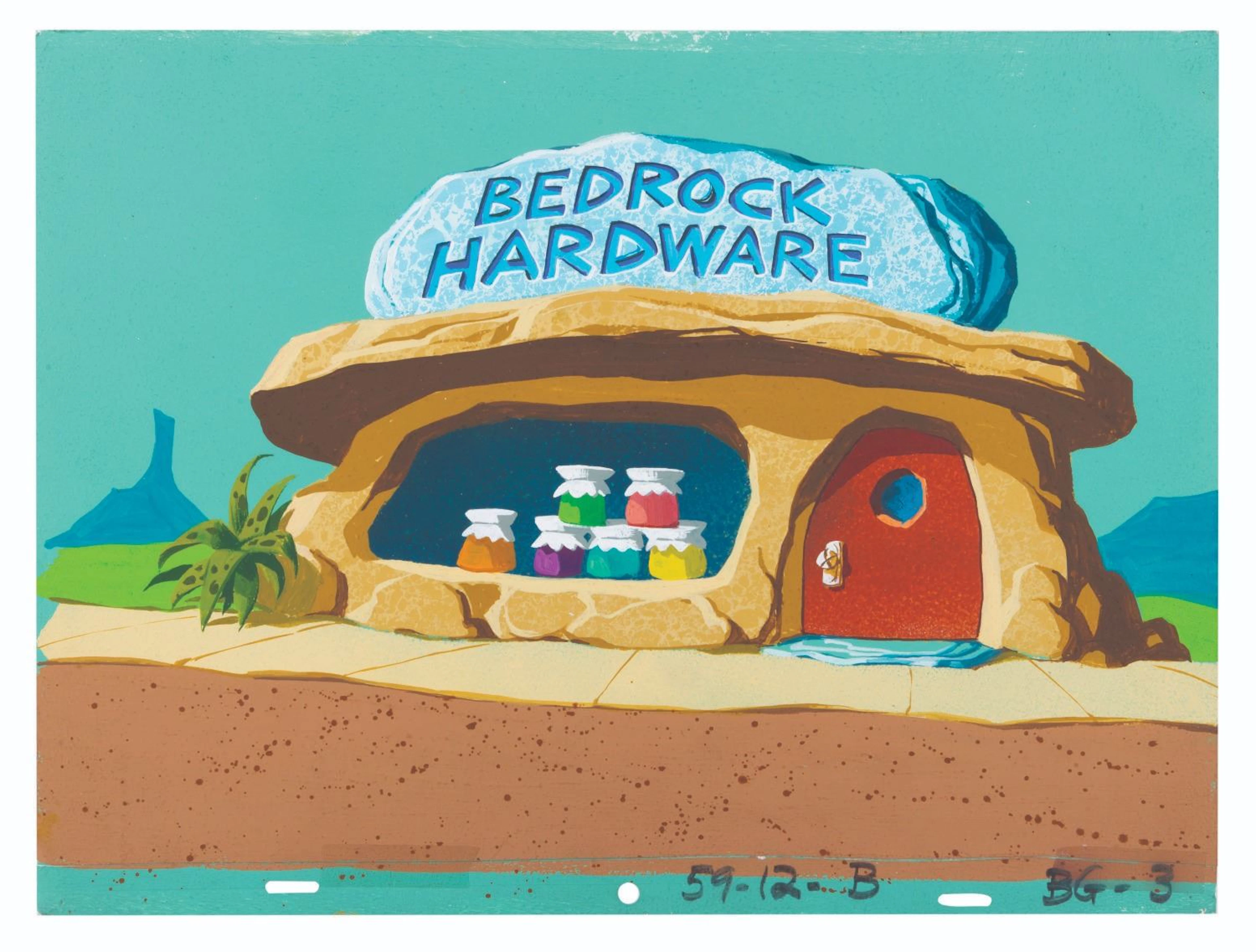 A "The Flintstones Comedy Hour" Original Production Background.