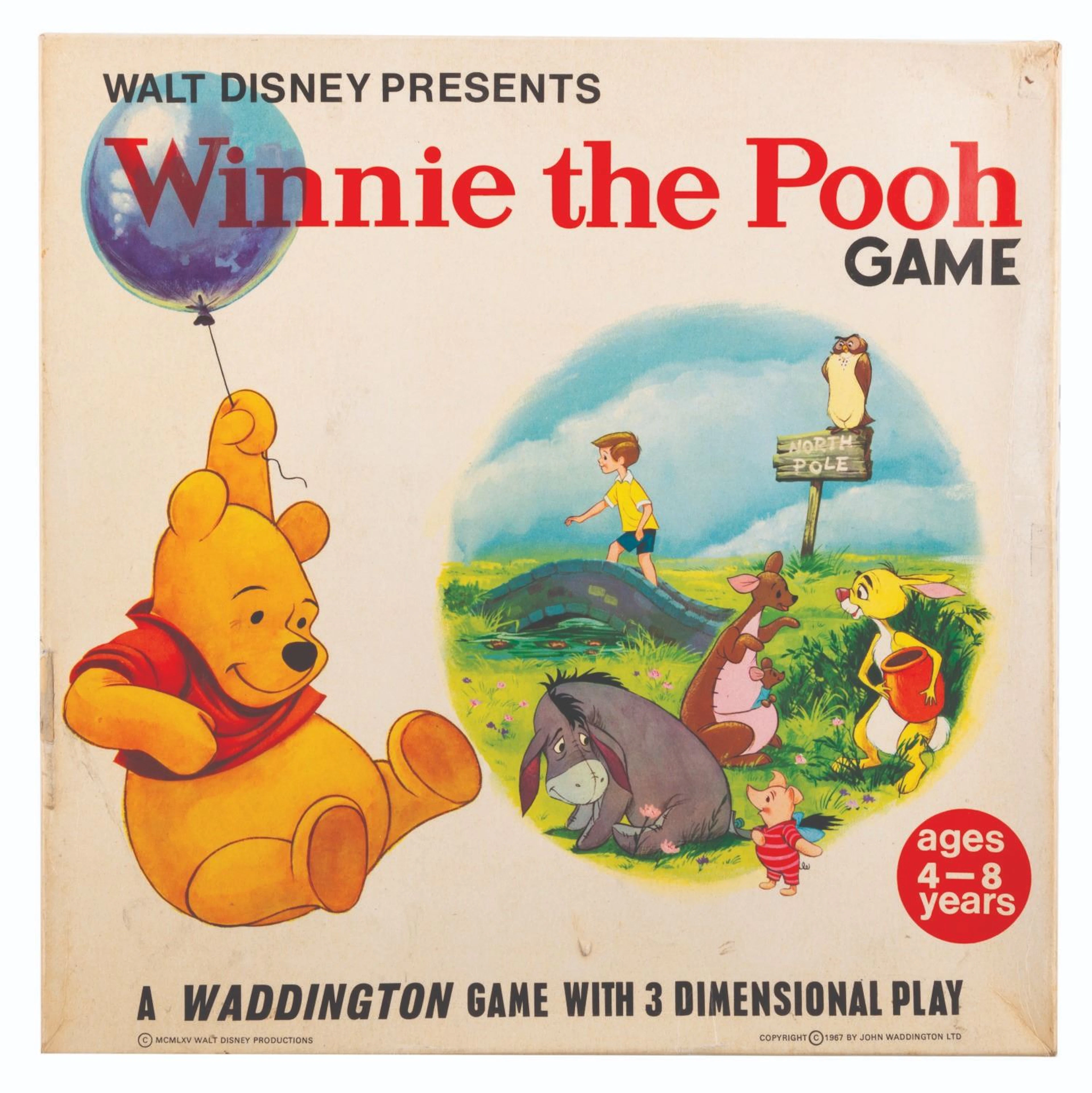 A 1967 British Winnie the Pooh Board Game.
