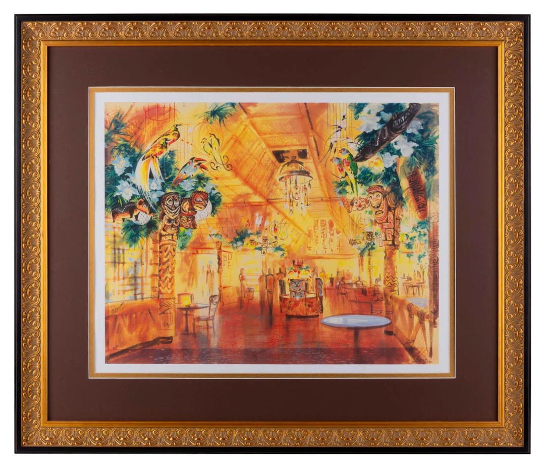A Tiki Room Restaurant Concept Print.