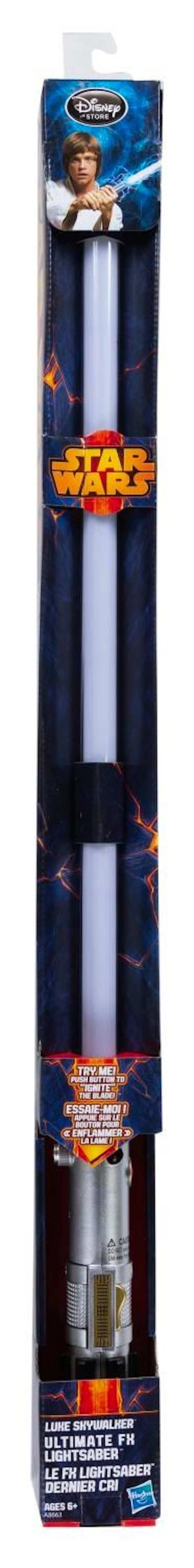 A Luke Skywalker Ultimate FX Lightsaber.