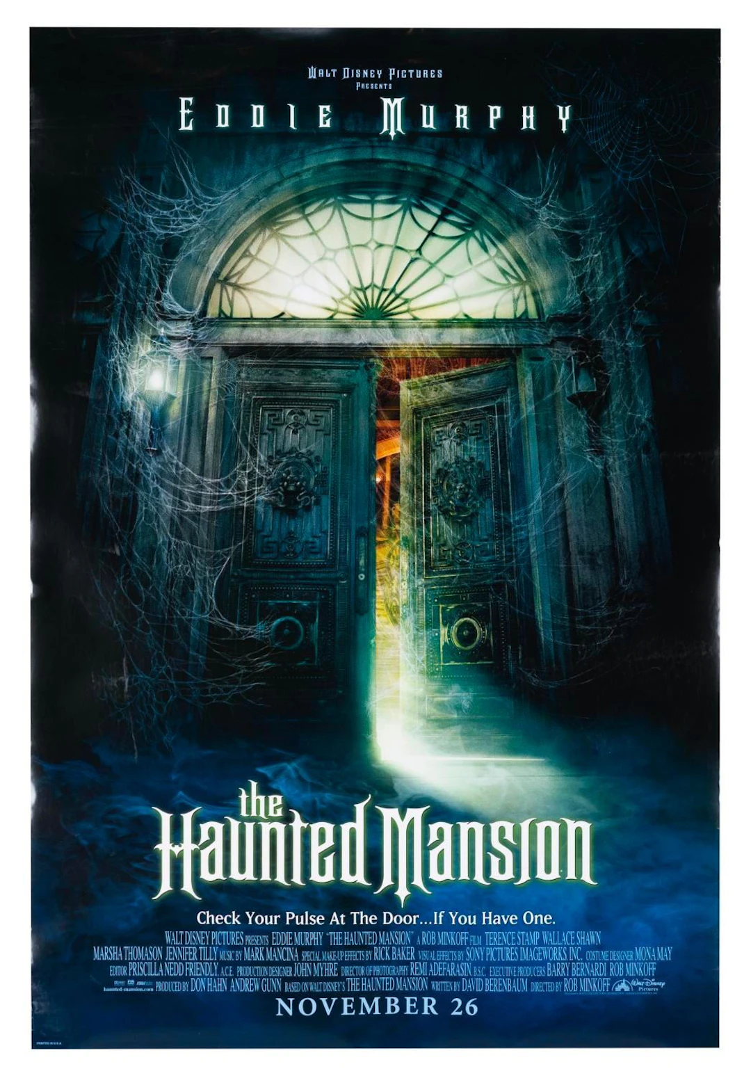 A “The Haunted Mansion” 2004 Movie Poster.