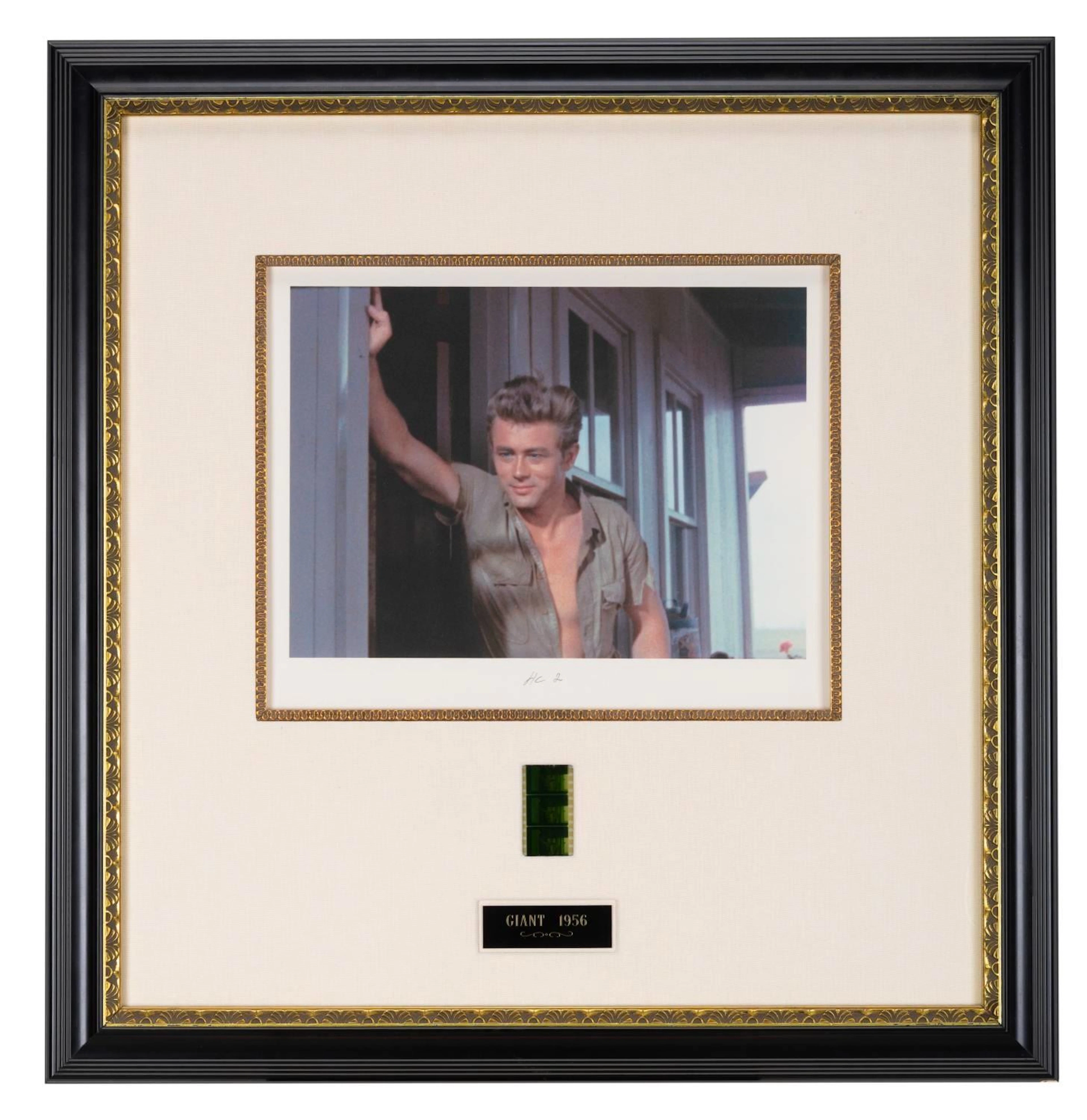 A James Dean "Giant" Film Strip with Print.