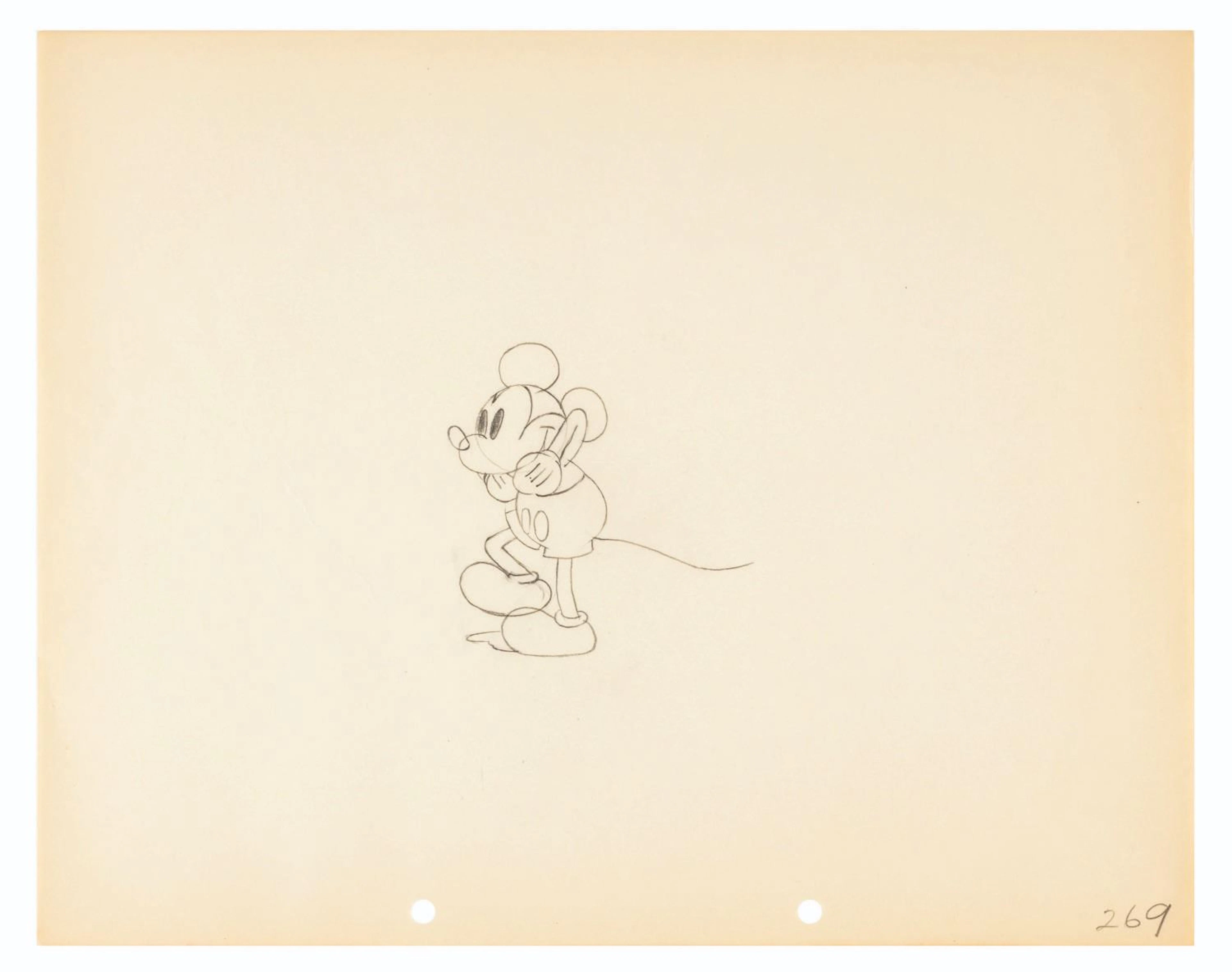 An "Around the World in 80 Minutes" Mickey Drawing.