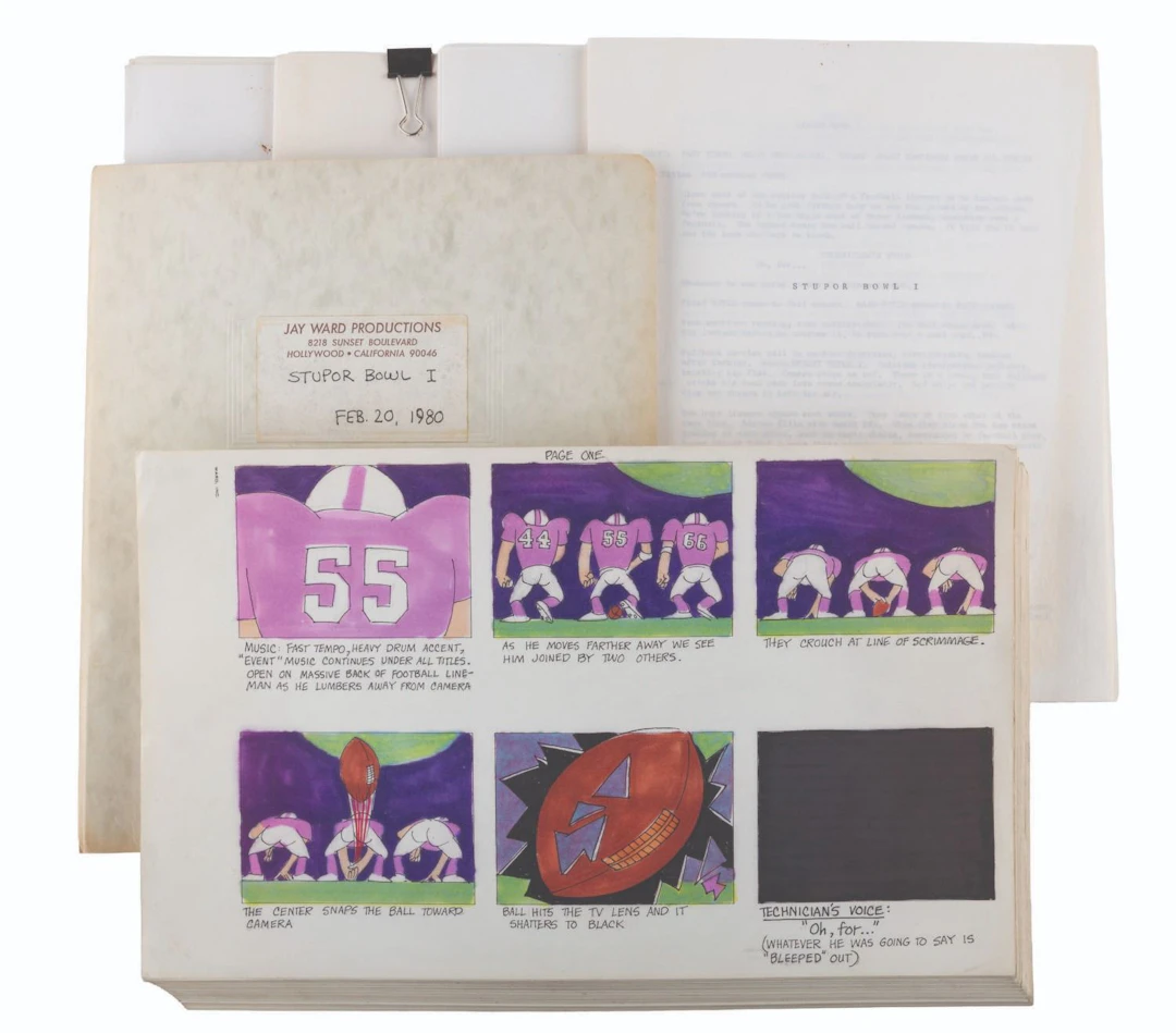 Complete Storyboards and Scripts for Rocky & Bullwinkle "Stupor Bowl I."