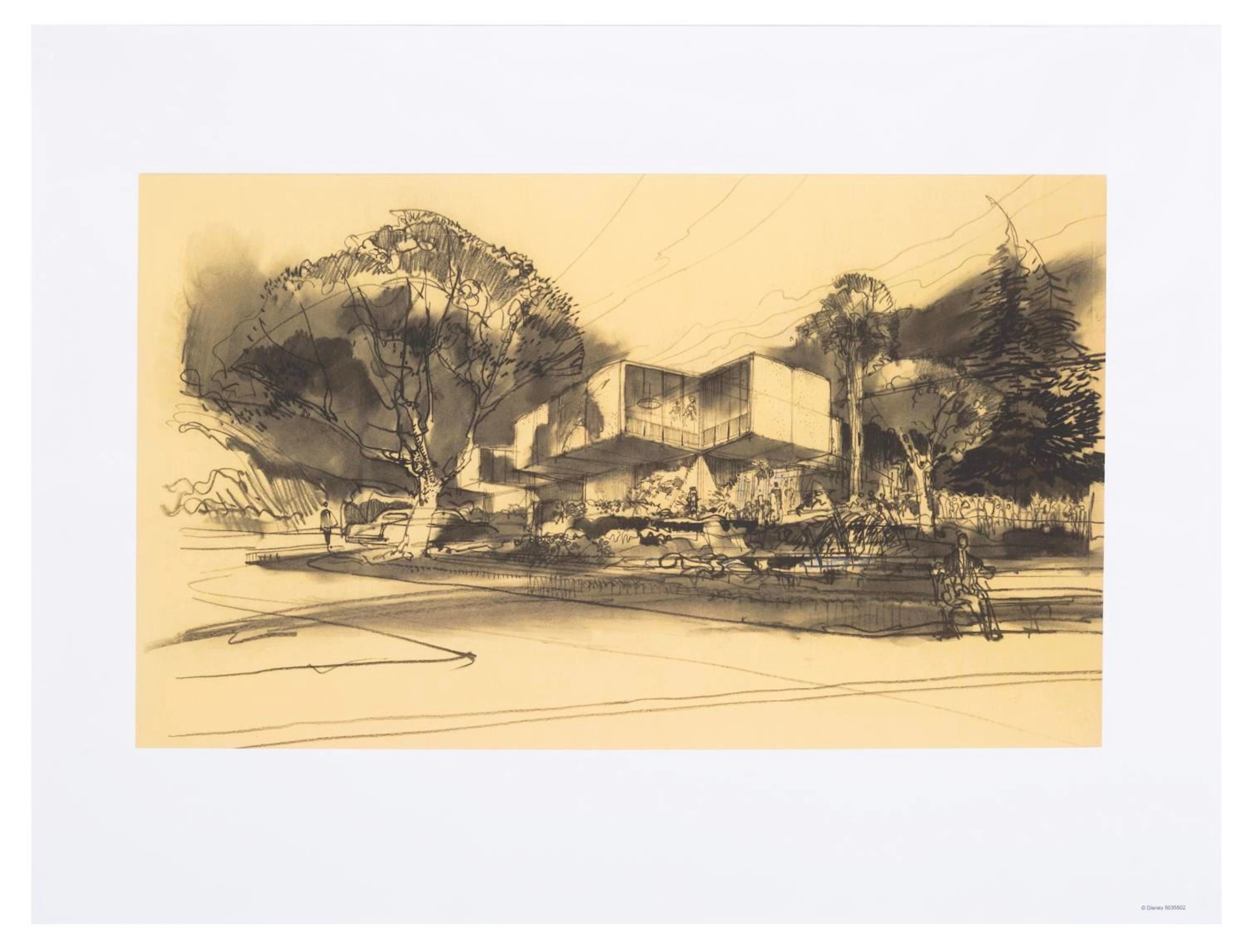 A House of the Future Herb Ryman Concept Print.