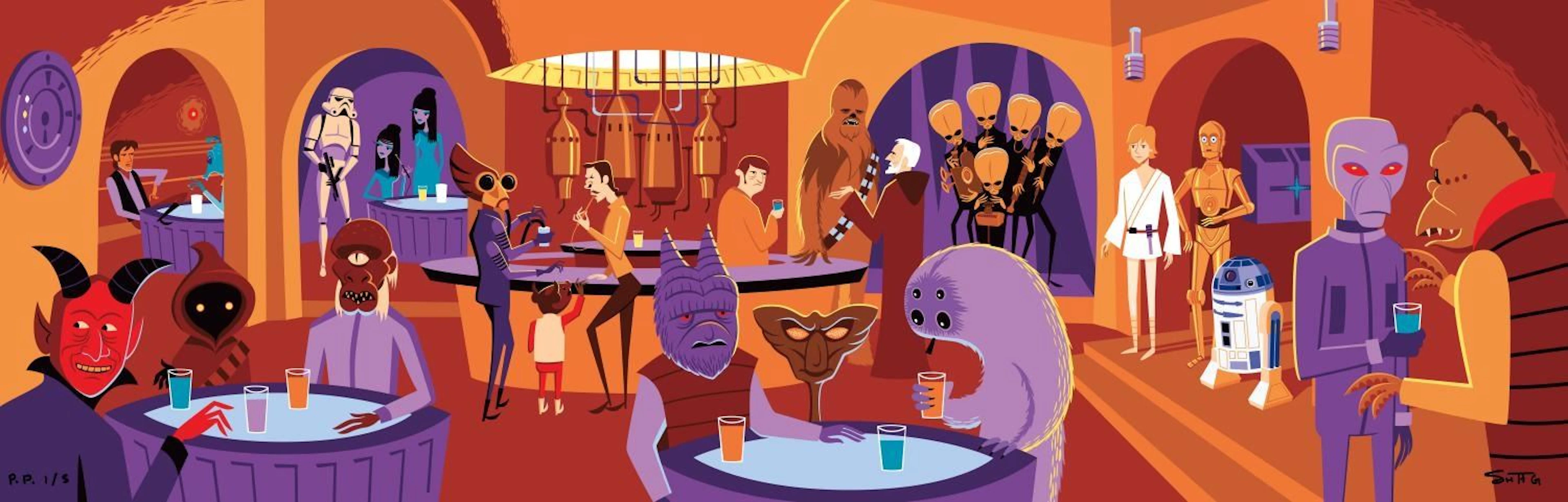 A SHAG Star Wars Cantina Print.