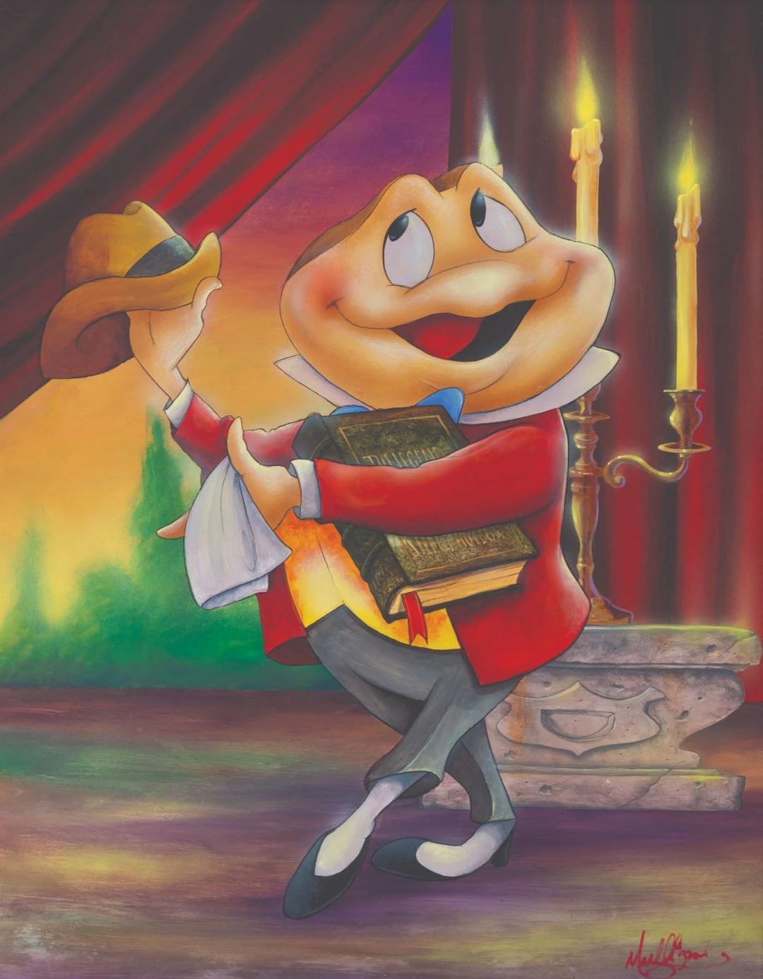 A Mr. Toad Original Painting by James C Mulligan.