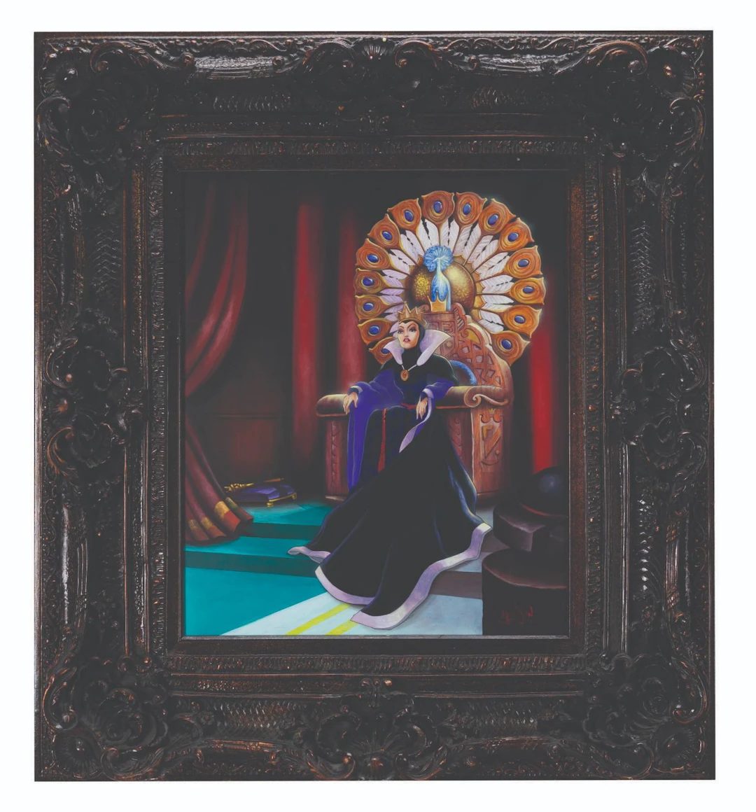 An Original "Snow White" Evil Queen Painting by James C Mulligan.