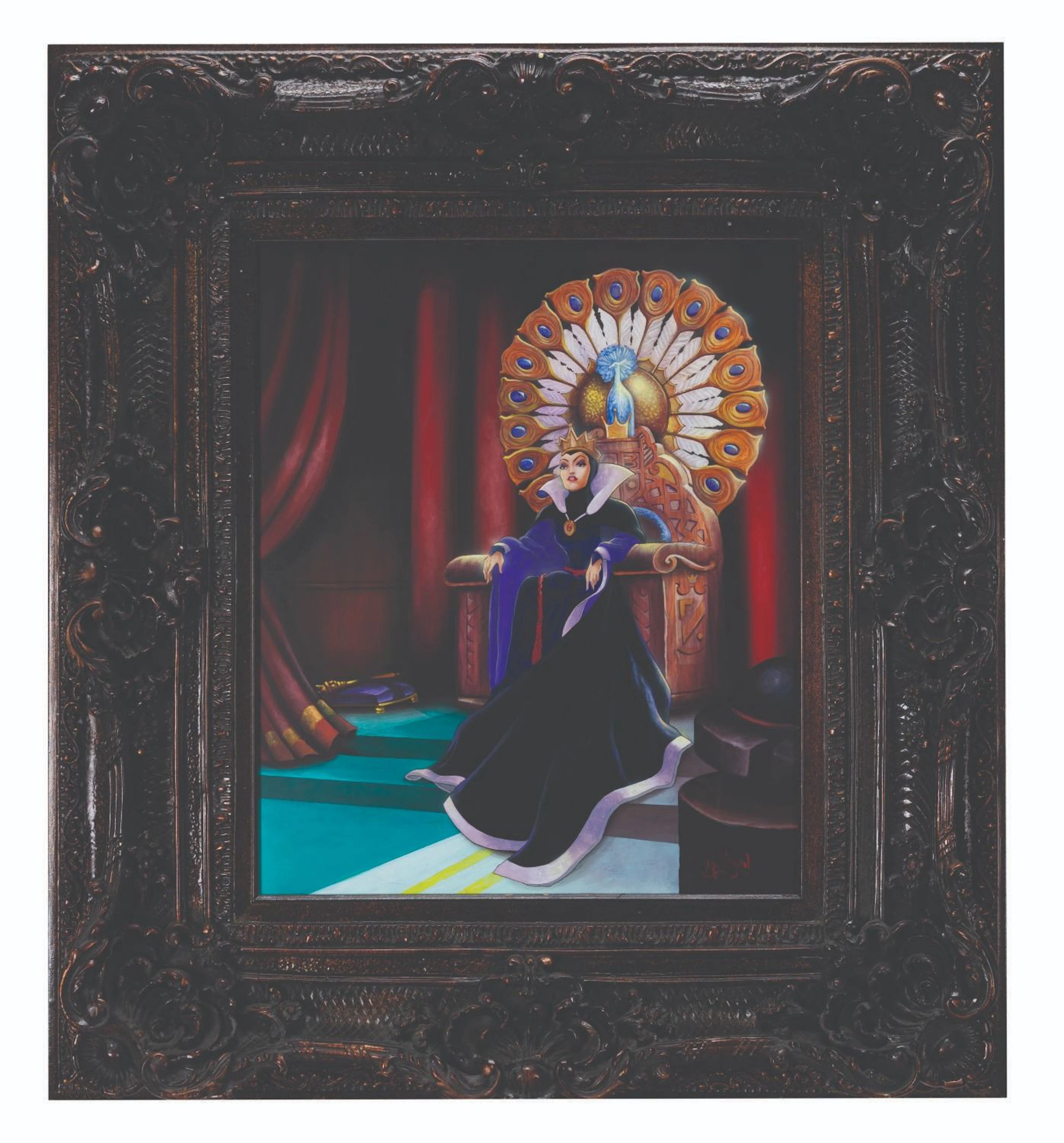 An Original "Snow White" Evil Queen Painting by James C Mulligan.