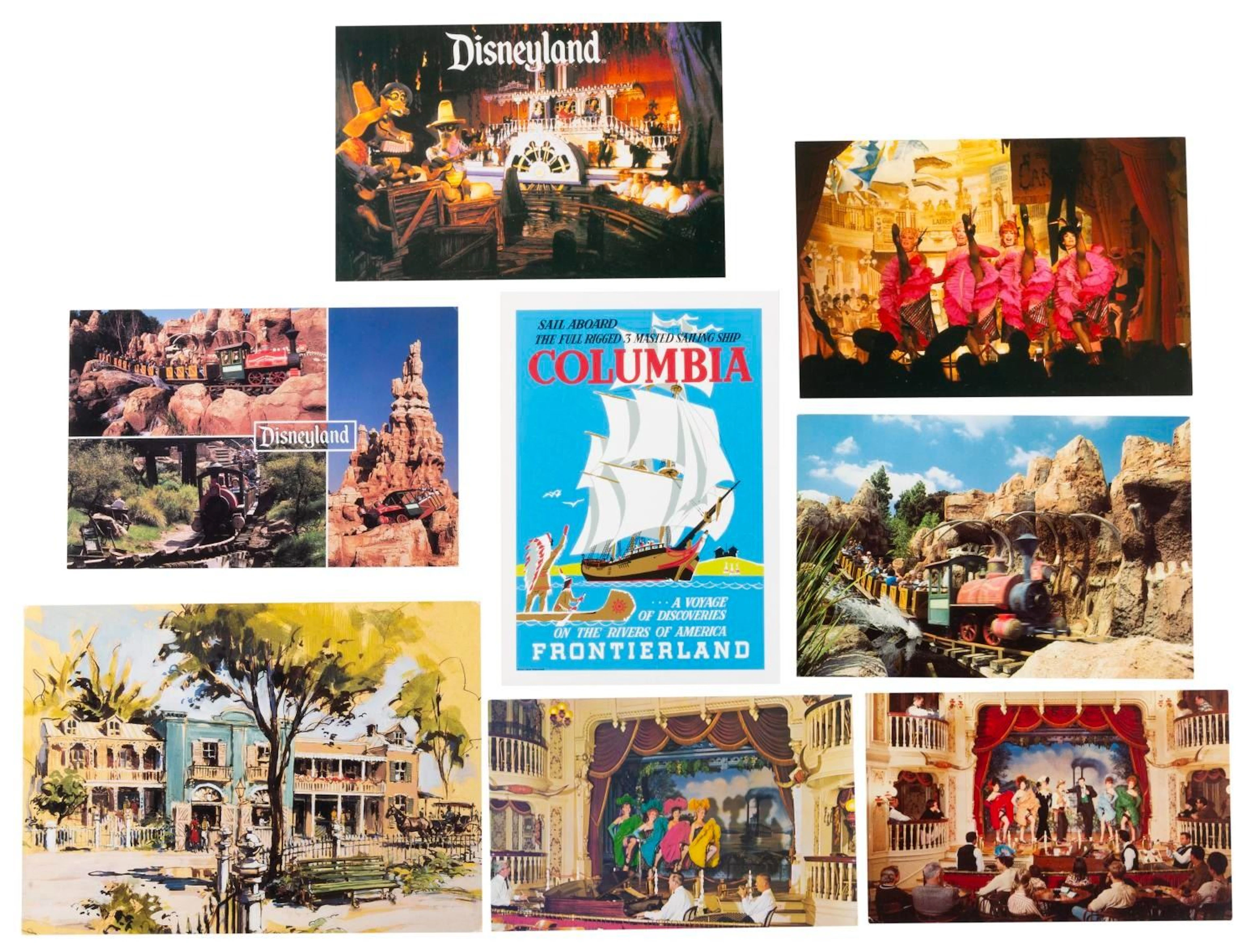 Frontierland & Splash Mountain Postcards.