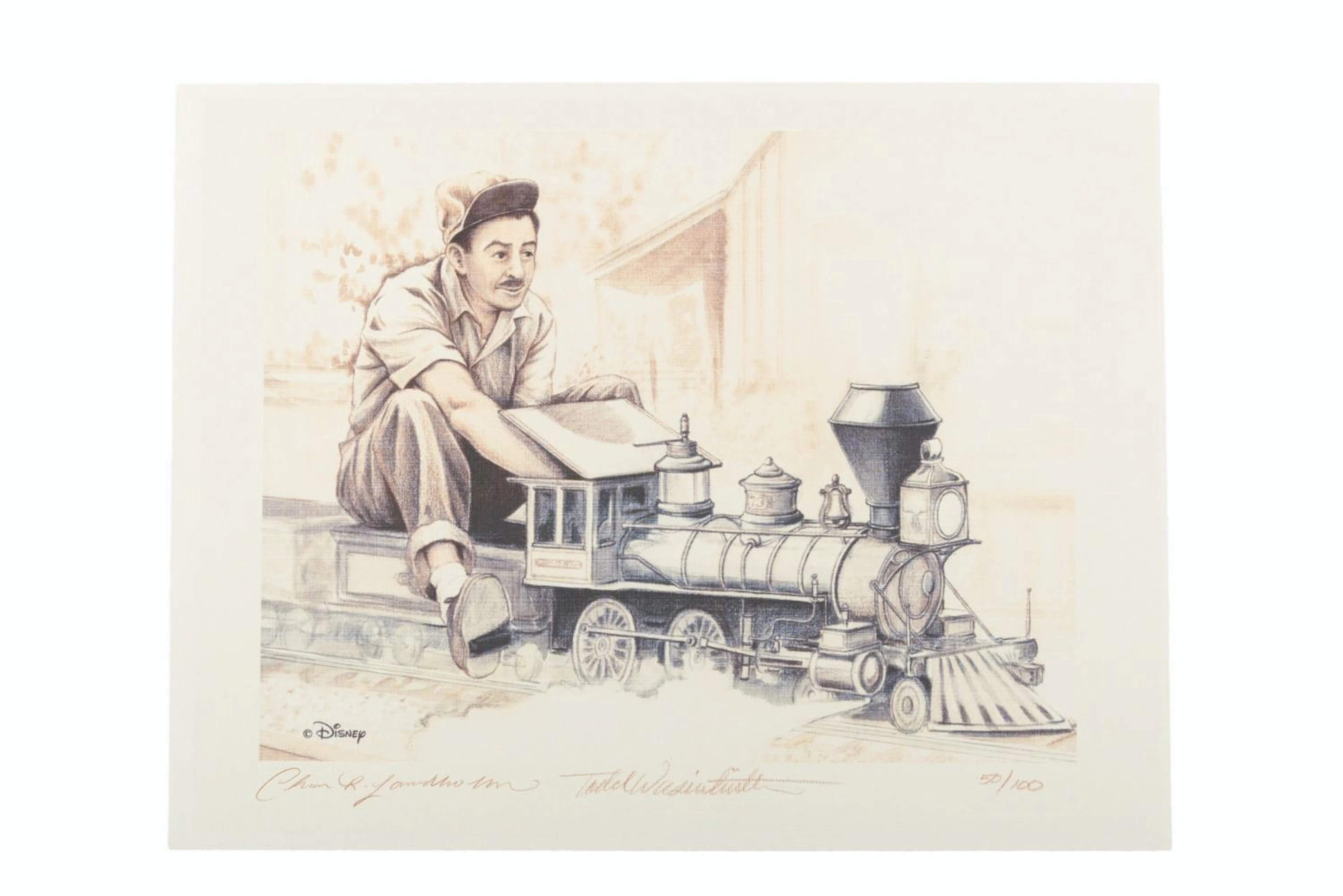 A Walt Disney: Train Lover Extraordinaire Limited Edition Print.