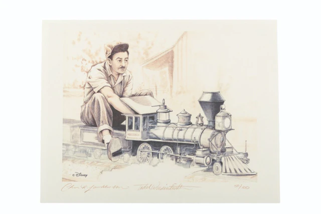 A Walt Disney: Train Lover Extraordinaire Limited Edition Print.