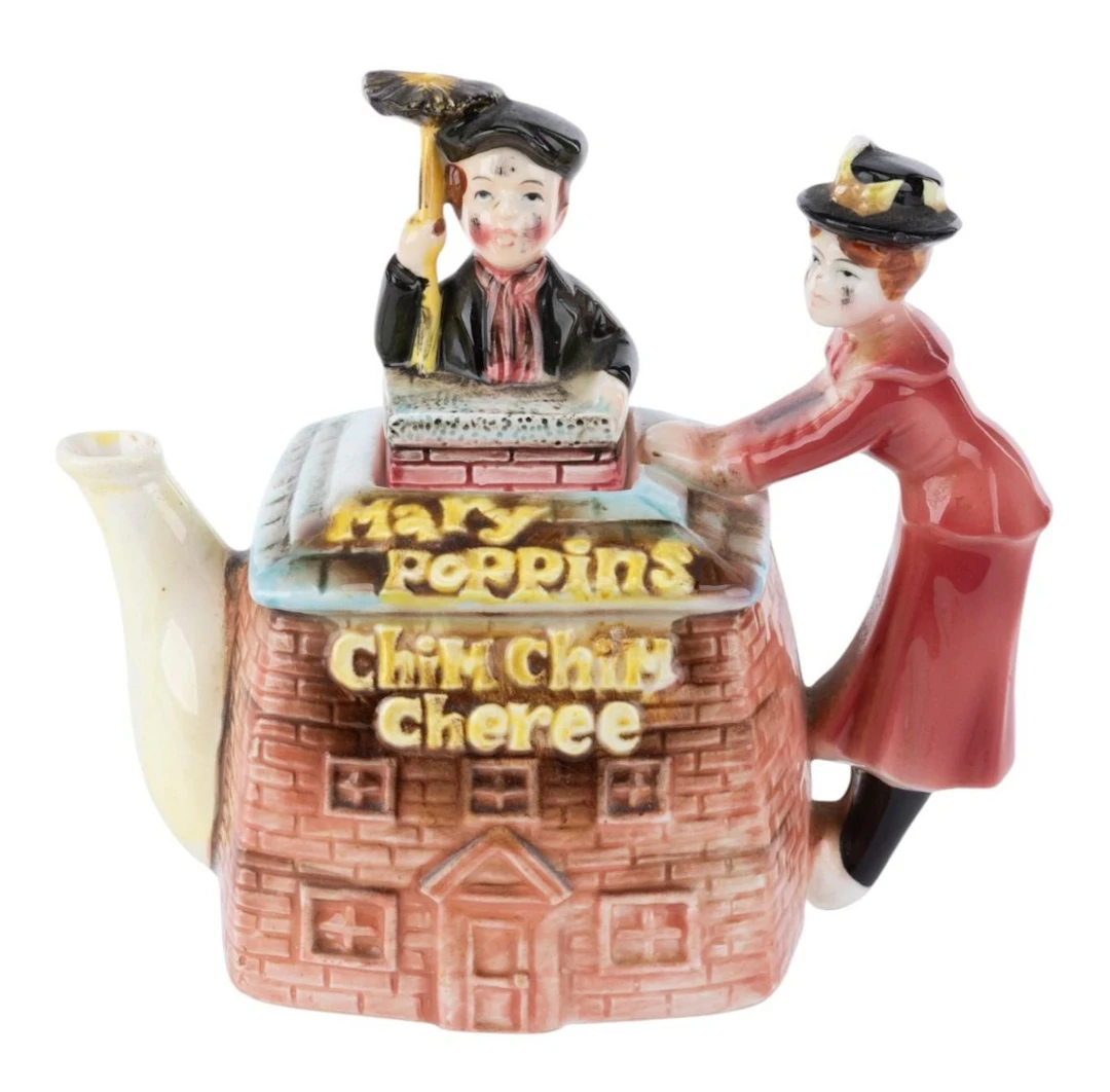 A "Mary Poppins" Chim Chim Cheree Musical Teapot.