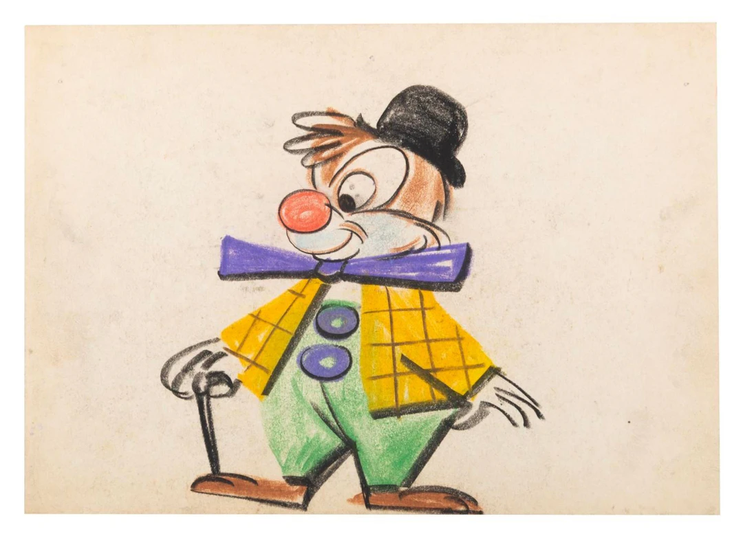 A Dale as a Clown Storyboard Panel.