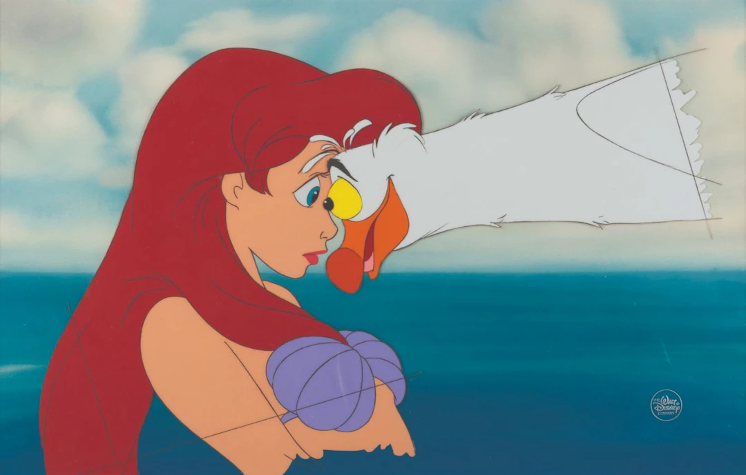 A "The Little Mermaid" Original Production Cel.