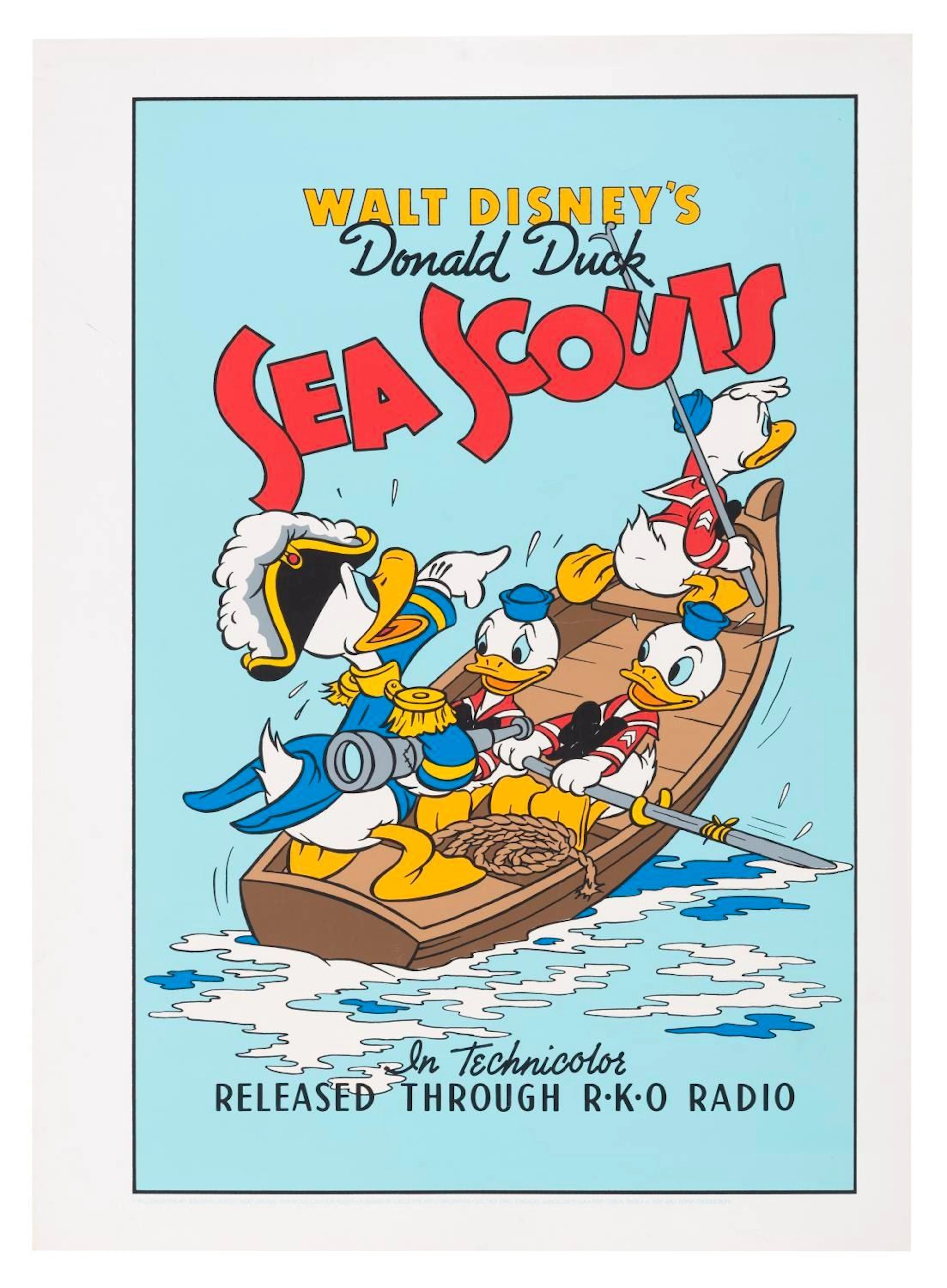 A Donald Duck "Sea Scouts" Serigraph.