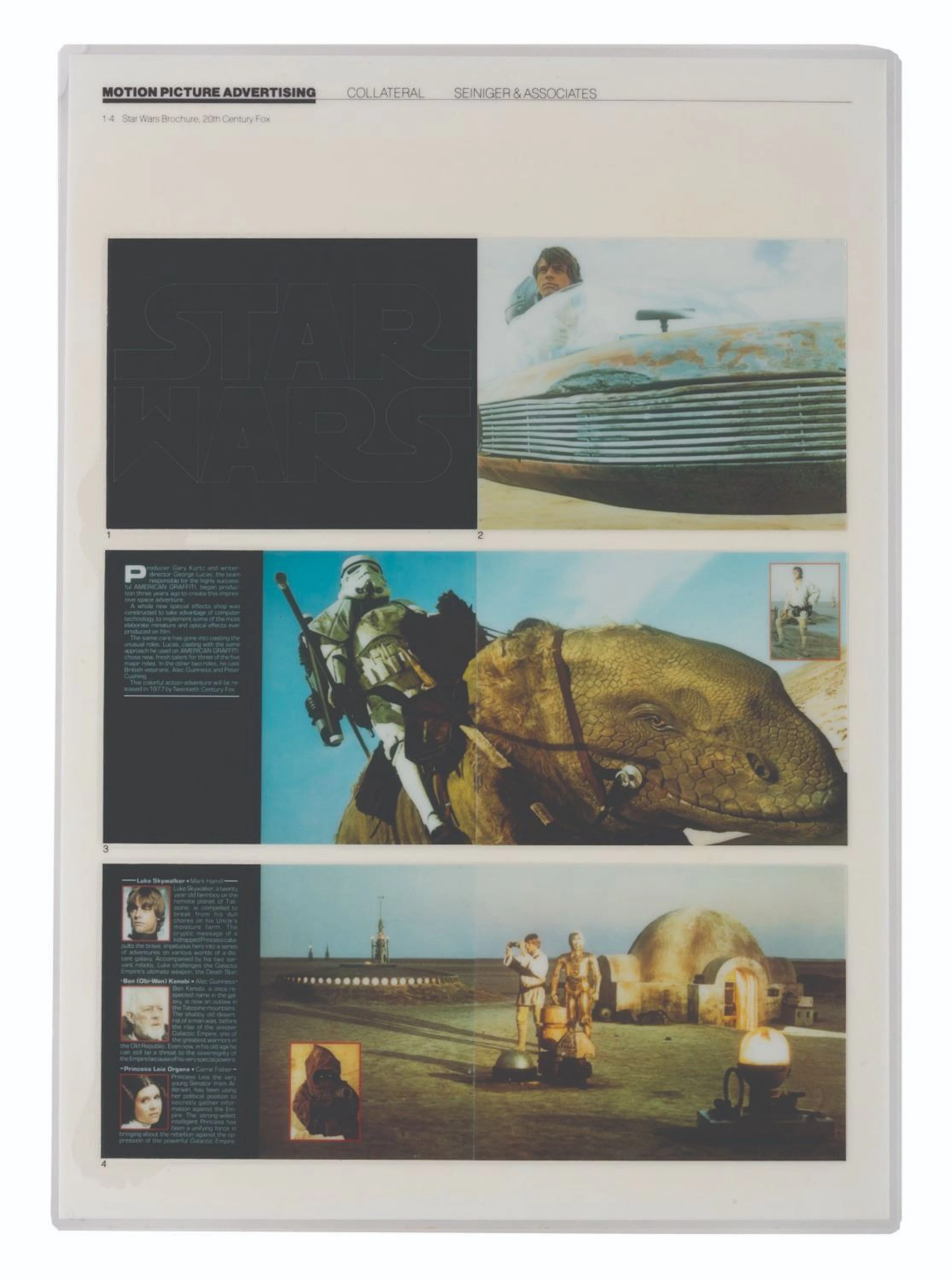 A "Star Wars" Bid Brochure Presentation Board.