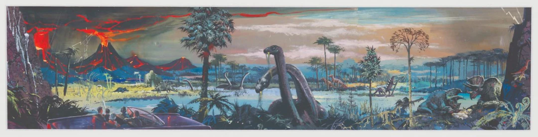 A World's Fair Magic Skyway Concept Art Print by Claude Coats.