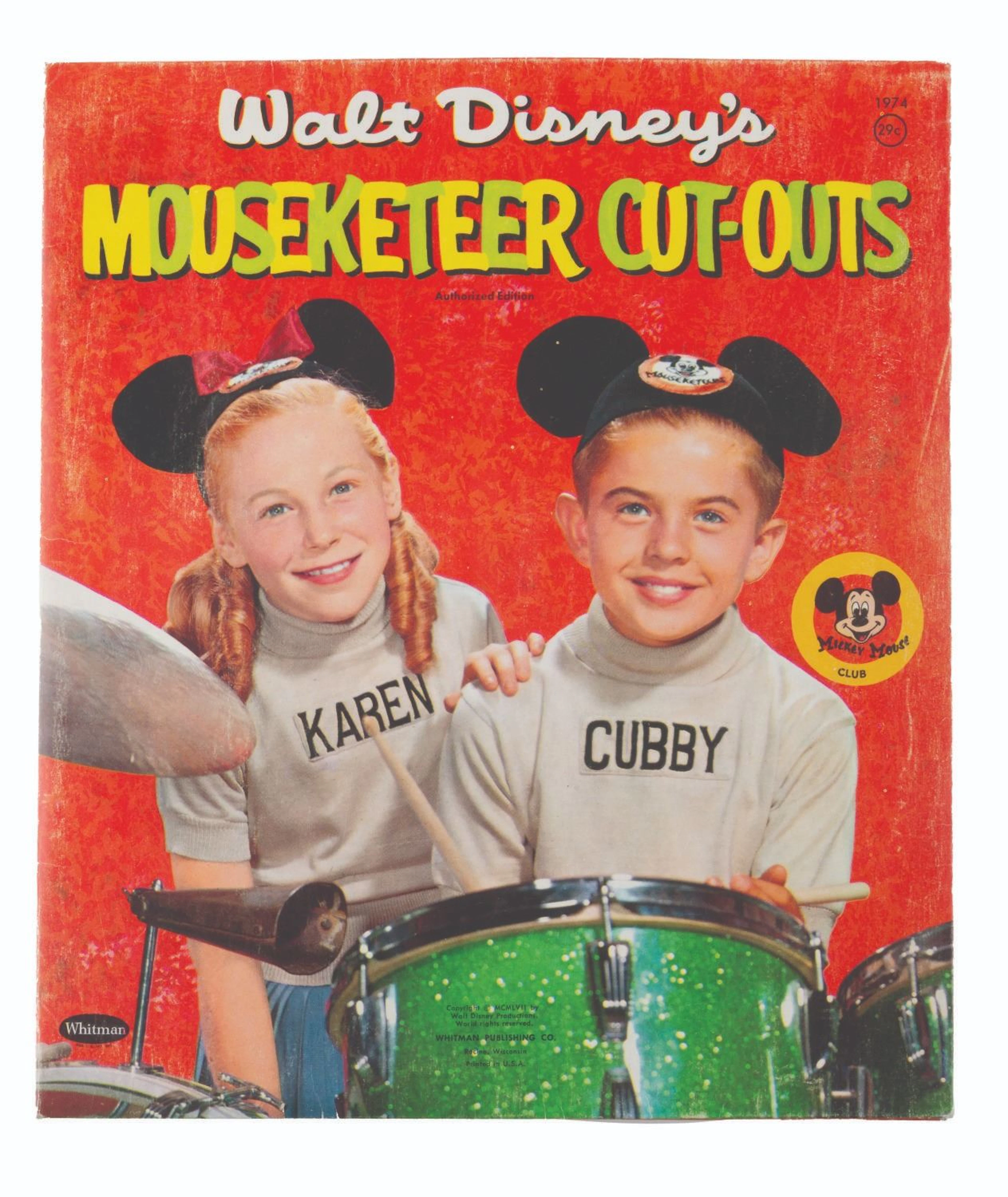 A Collection of Walt Disney’s Mouseketeers Cut-Outs.