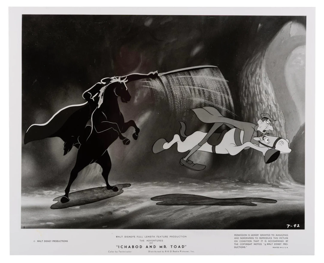 A Pair of "Ichabod and Mr. Toad" Publicity Photos.