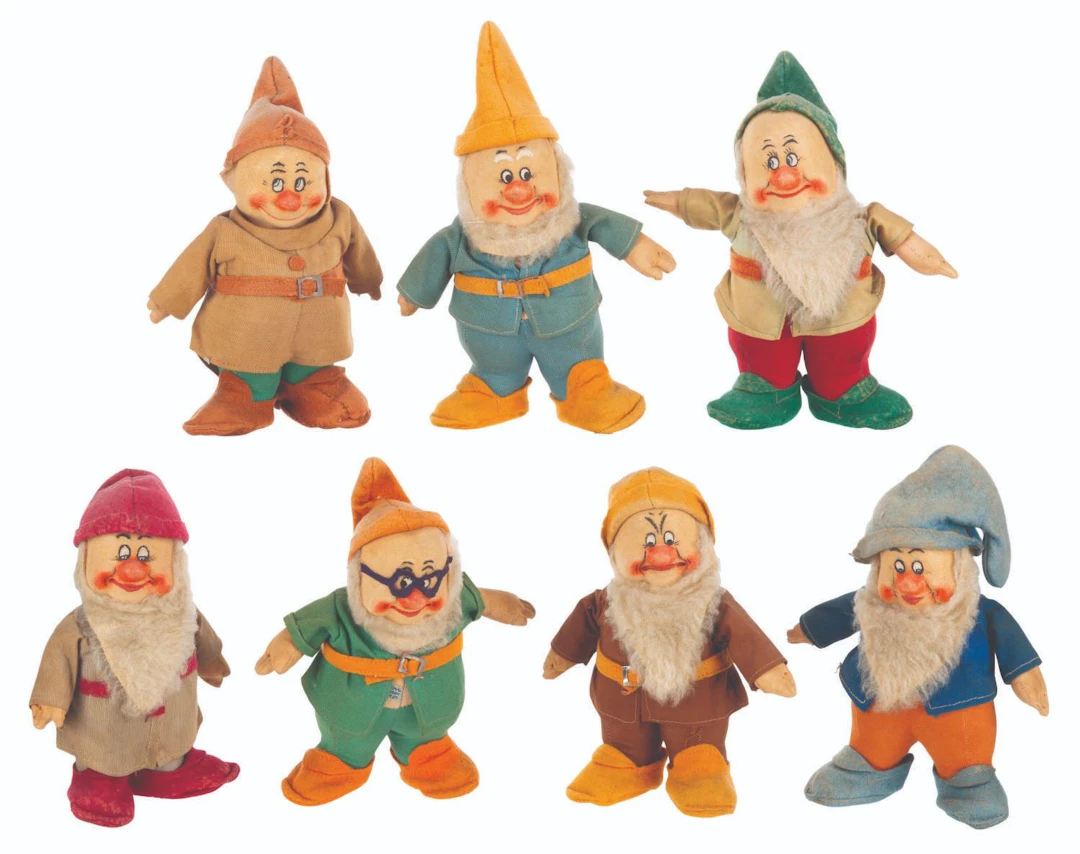 A "Snow White and the Seven Dwarfs" Chad Valley Doll Set.
