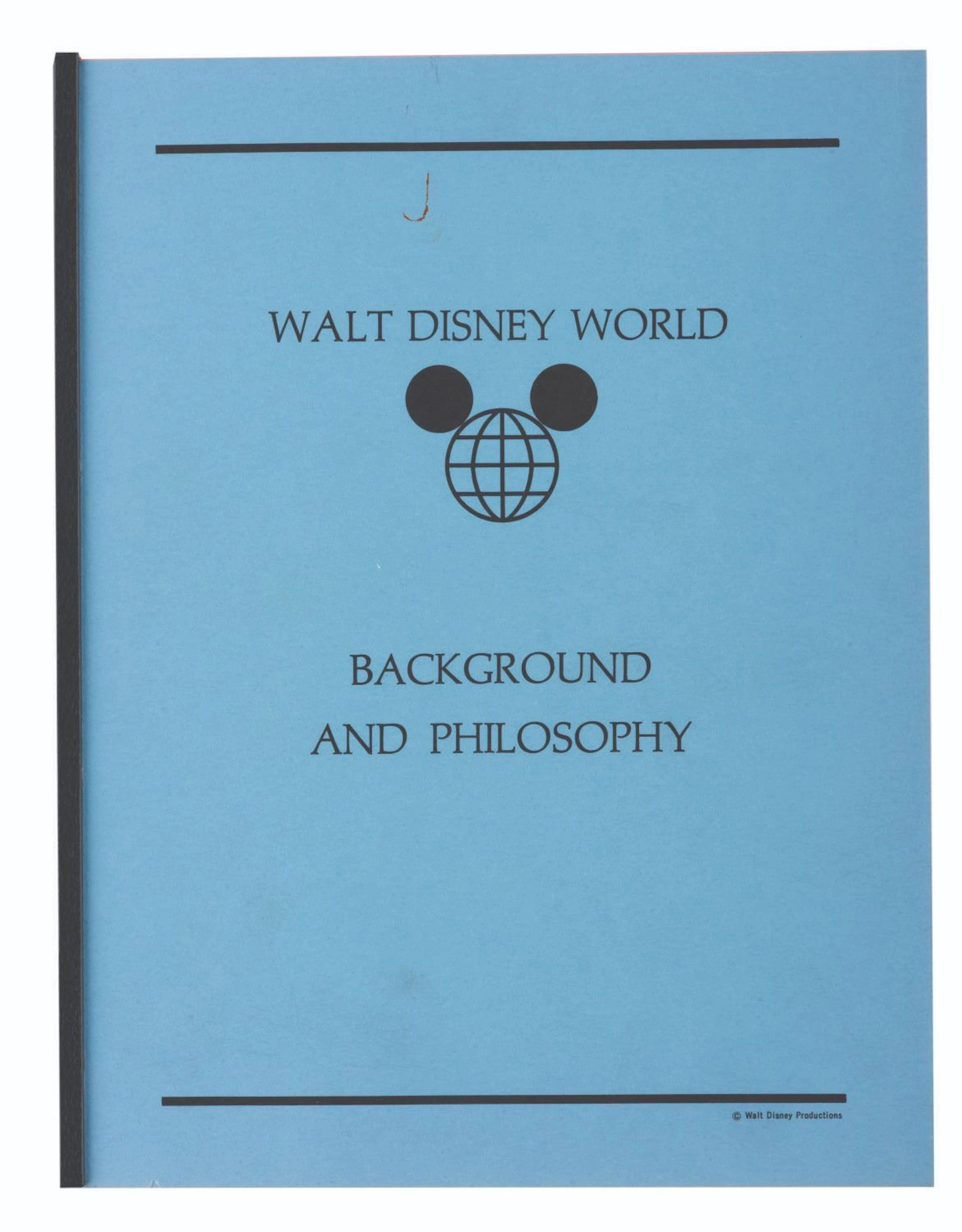 A Walt Disney World Background and Philosophy Booklet.