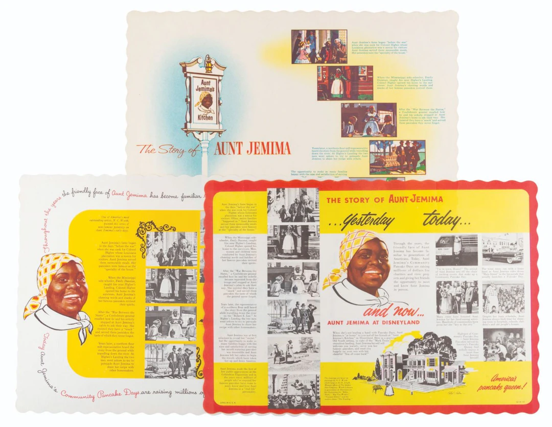 A Trio of Aunt Jemima's Kitchen Placemats.