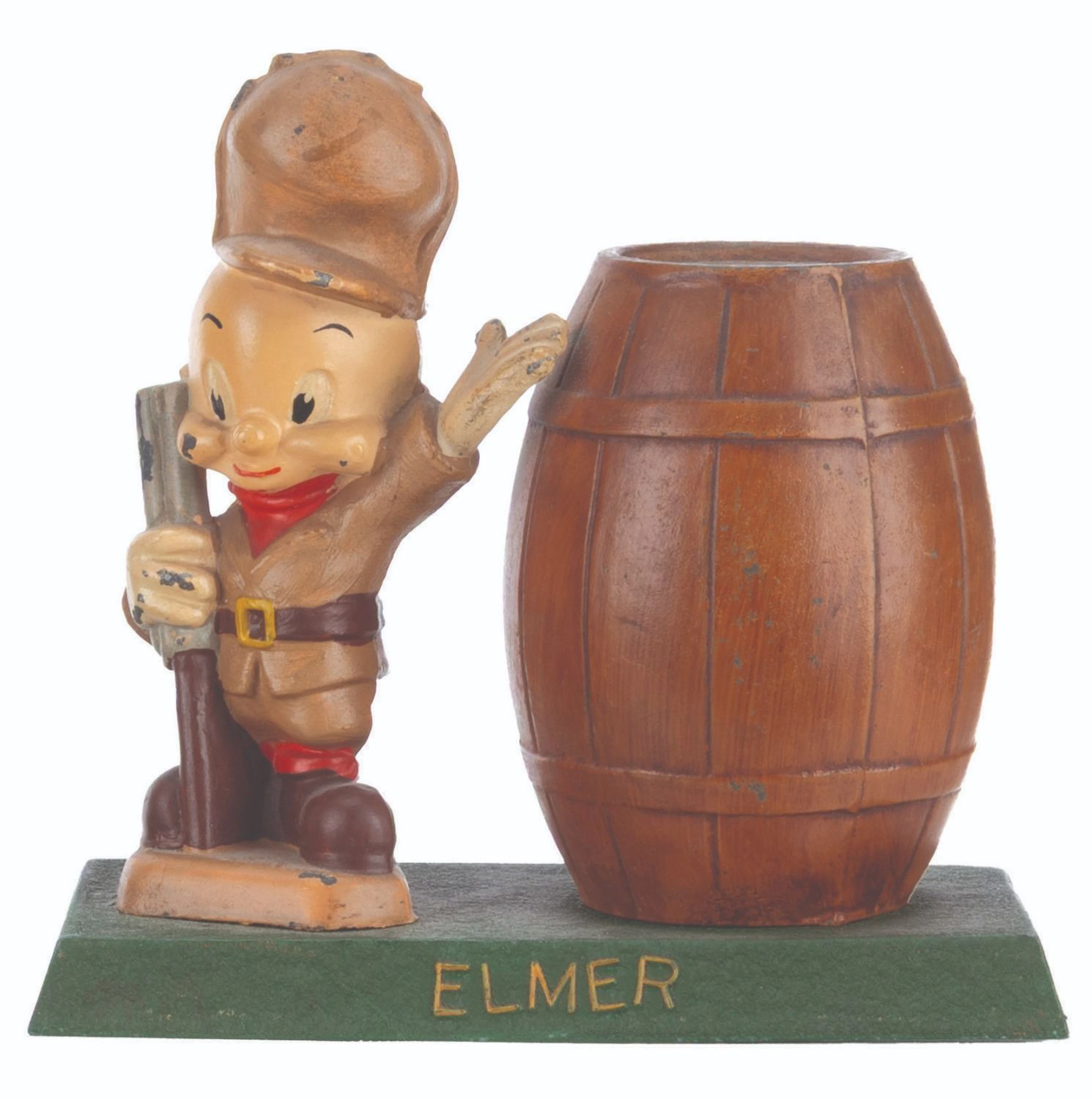 An Elmer Fudd Metal Coin Bank.