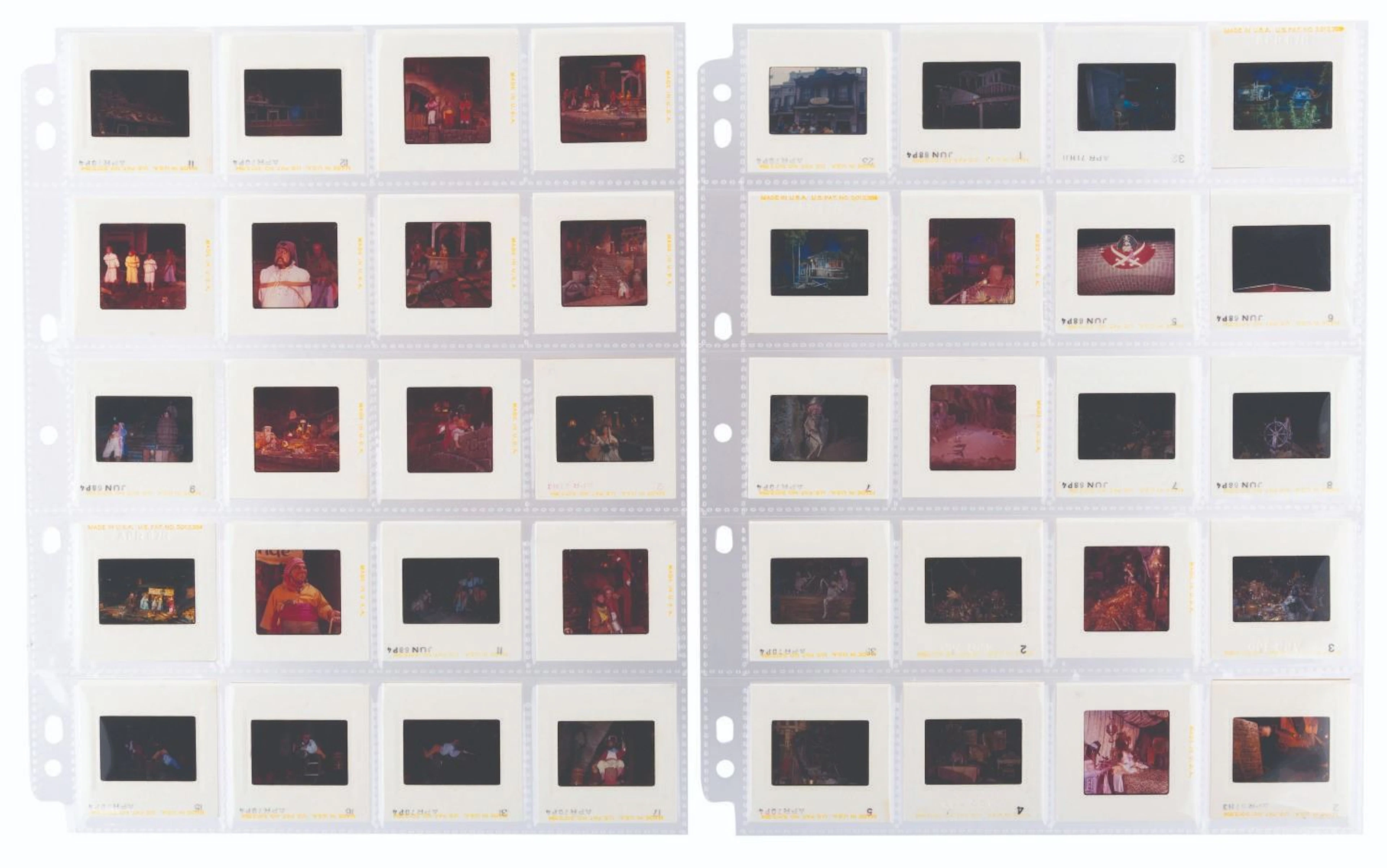 A Collection of Early Pirates of the Caribbean Slides.