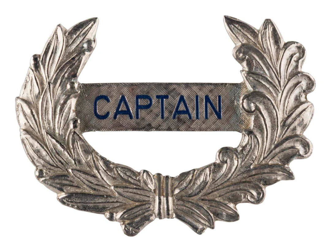 A Riverboat Captain's Hat Badge.