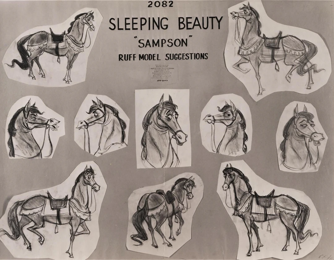 A "Sleeping Beauty" Samson Photostat Model Sheet.