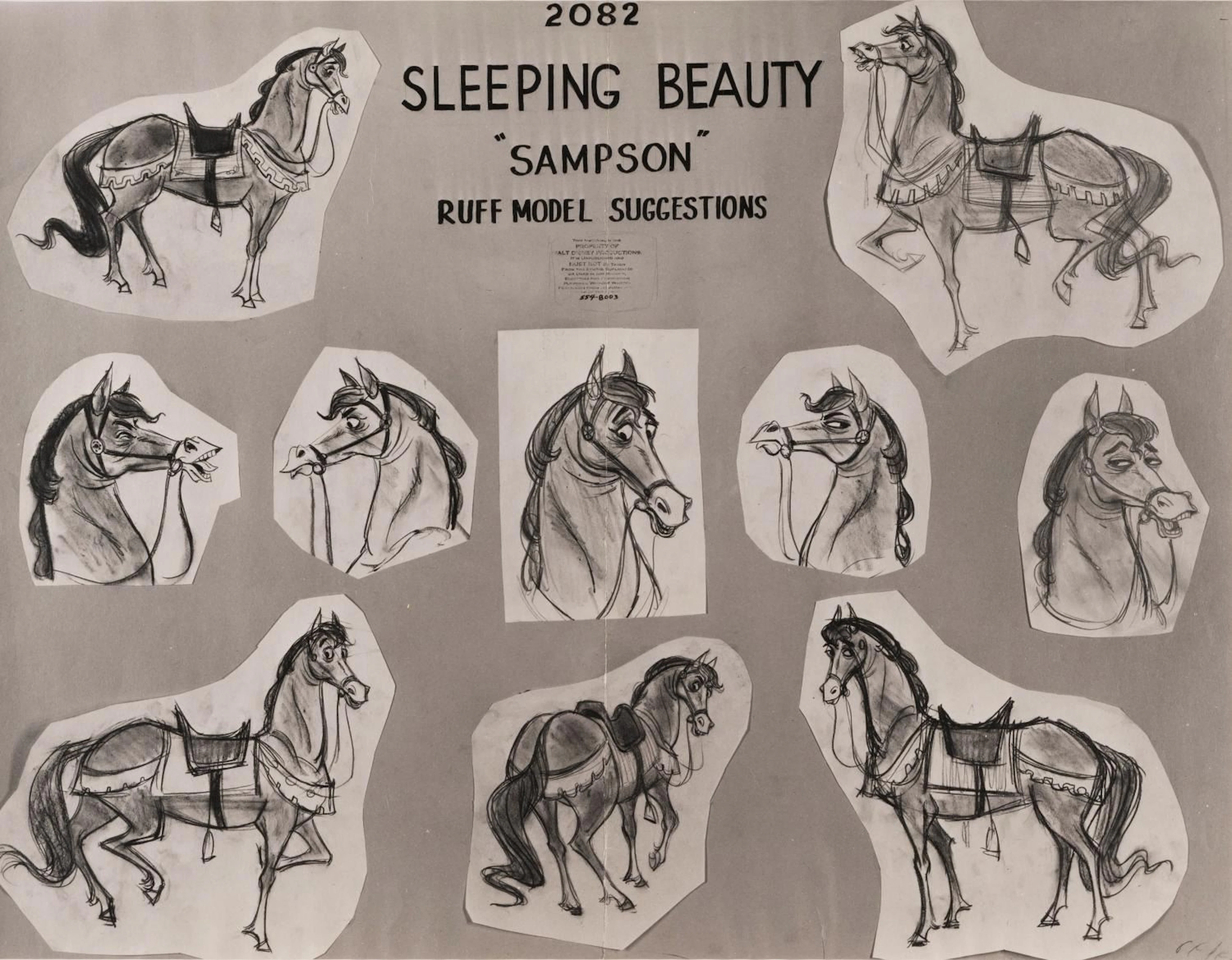 A "Sleeping Beauty" Samson Photostat Model Sheet.