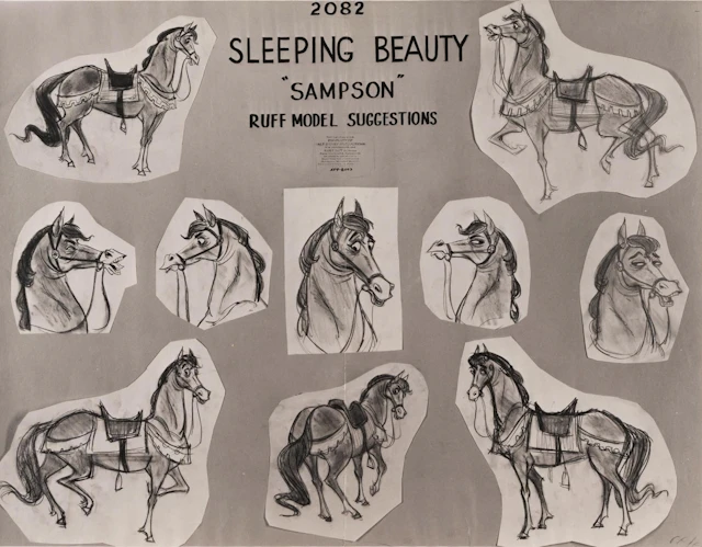 A "Sleeping Beauty" Samson Photostat Model Sheet.