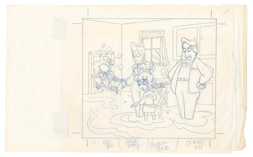 "Beetlejuice" View-Master Slide Development Art.