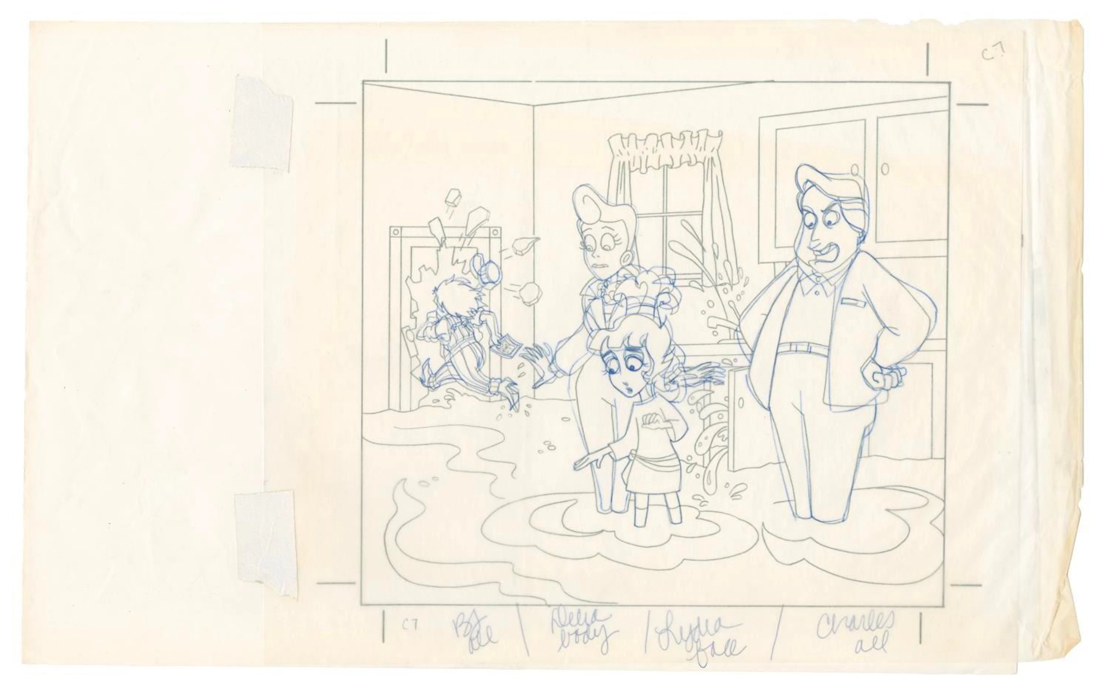 "Beetlejuice" View-Master Slide Development Art.