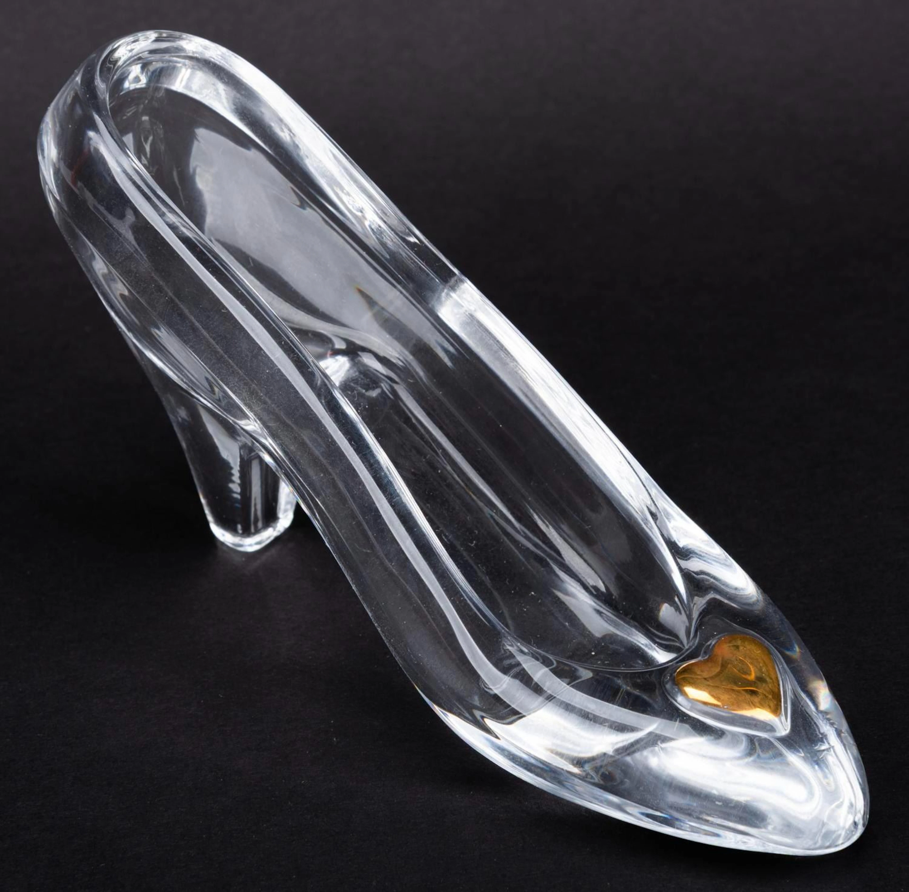 A Disneyland Crystal Arts Glass Slipper.