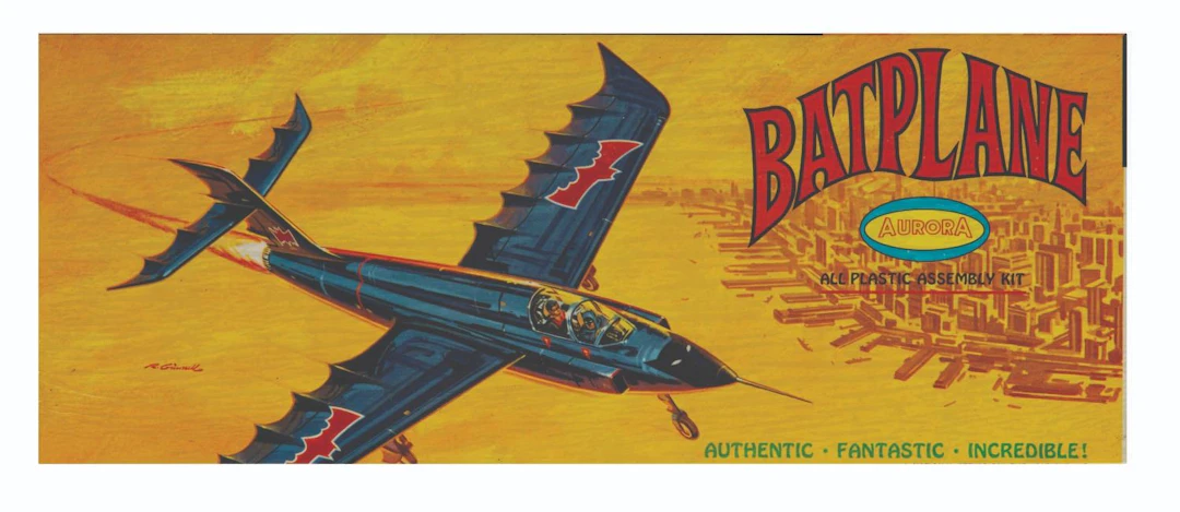 A Batplane Factory-Sealed Model Kit.