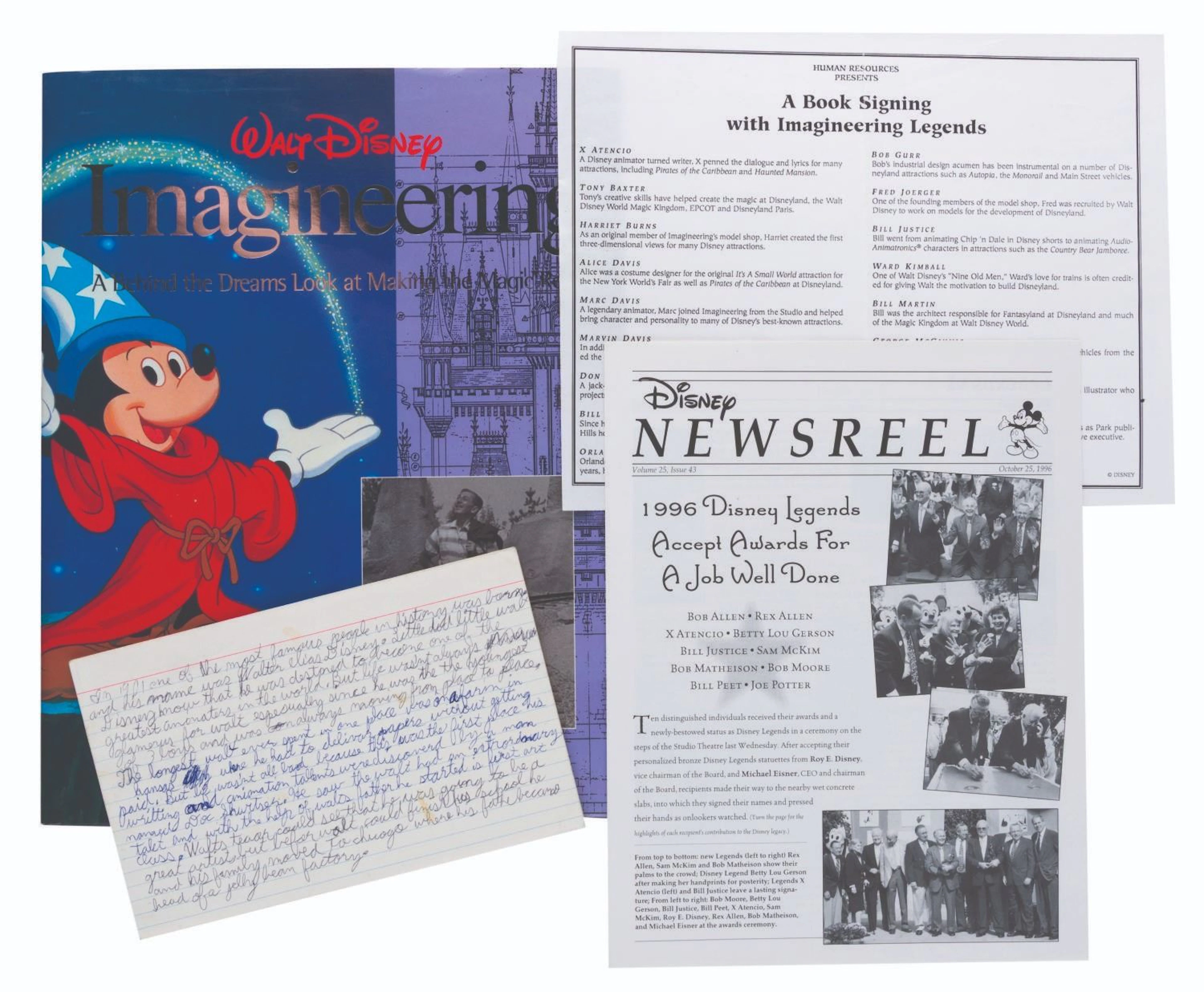 A Multi-Signed Walt Disney Imagineering Book.