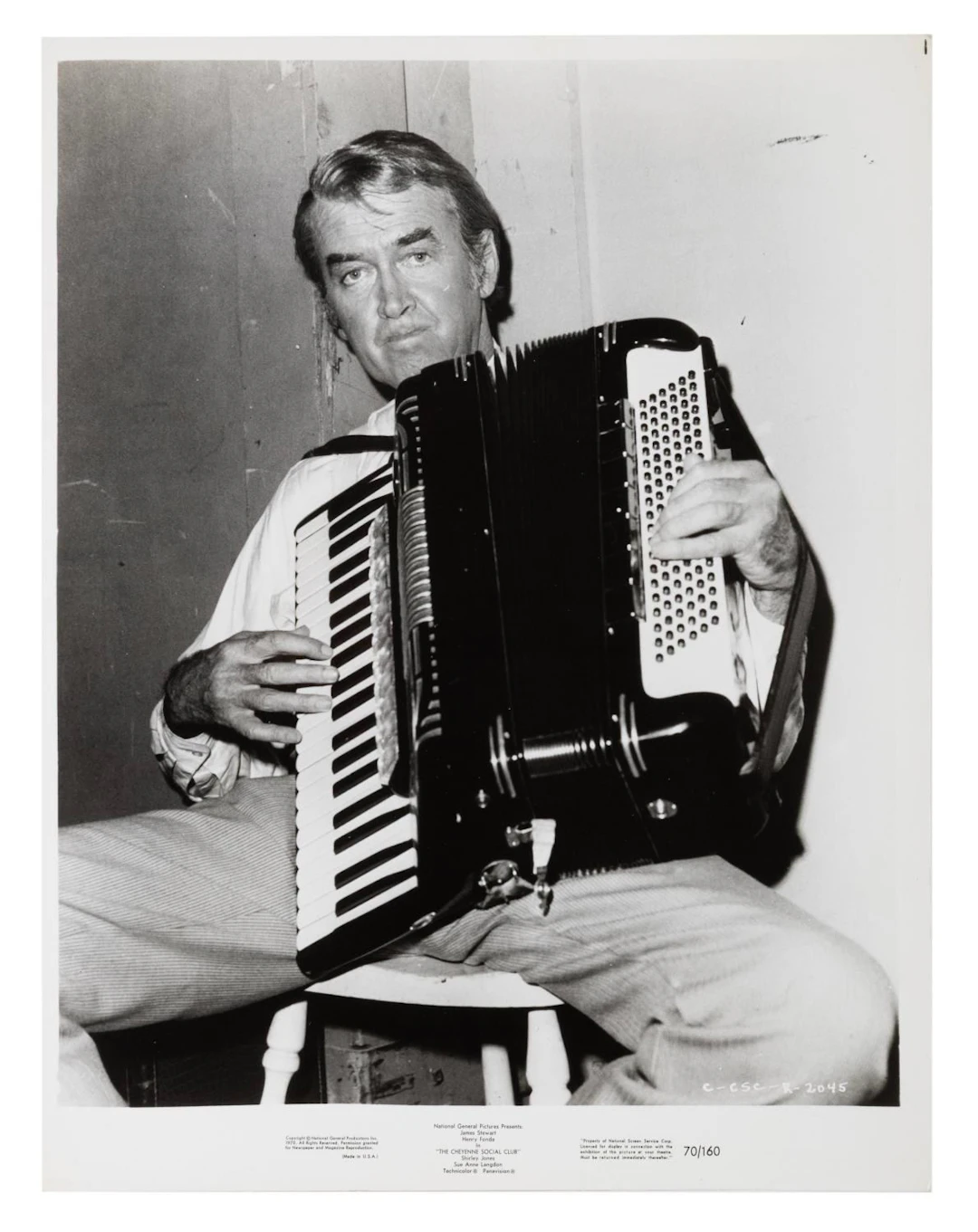 A Jimmy Stewart "The Cheyenne Social Club" Publicity Photo.