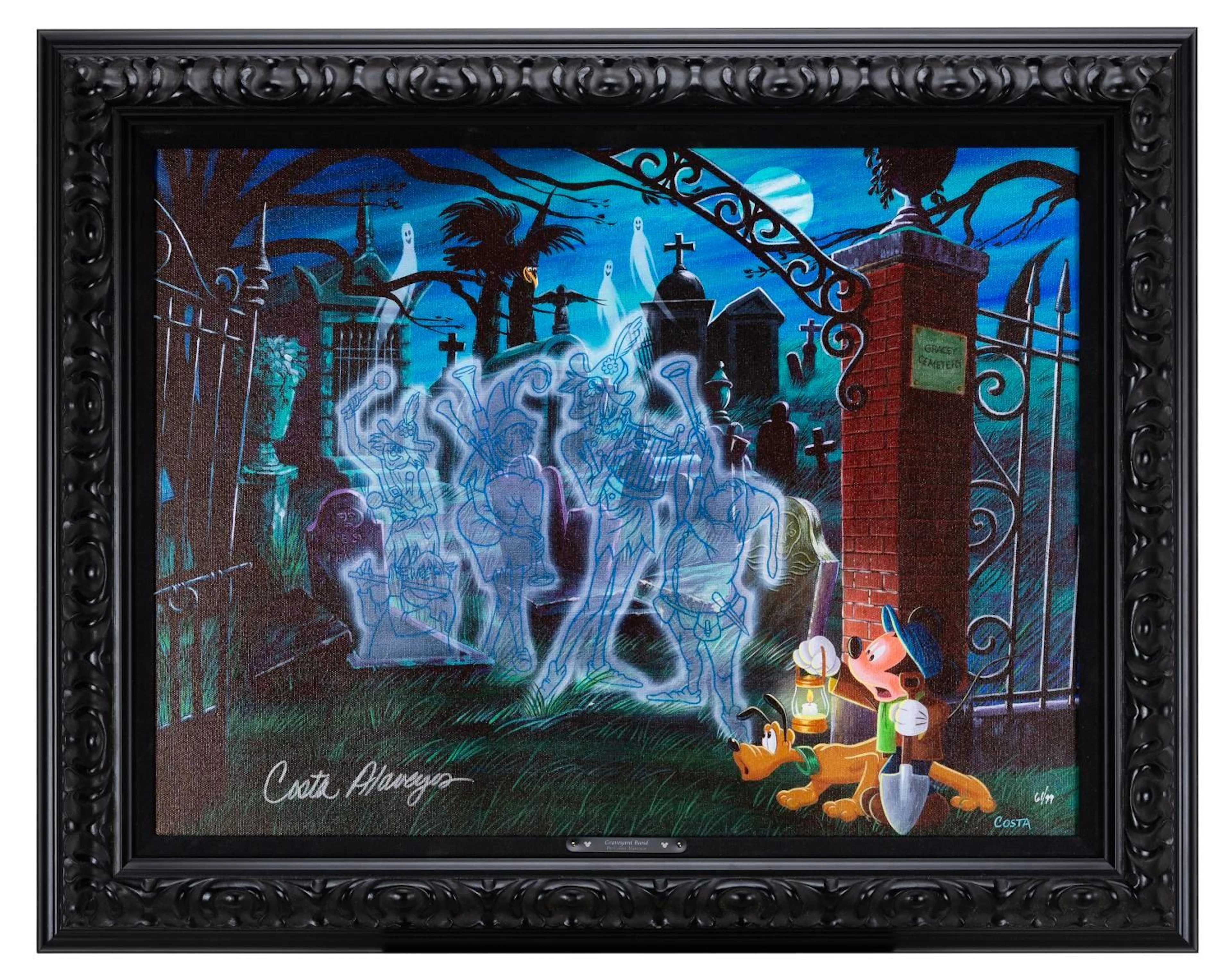 A Haunted Mansion "Graveyard Band" Print by Costa Alavezos.