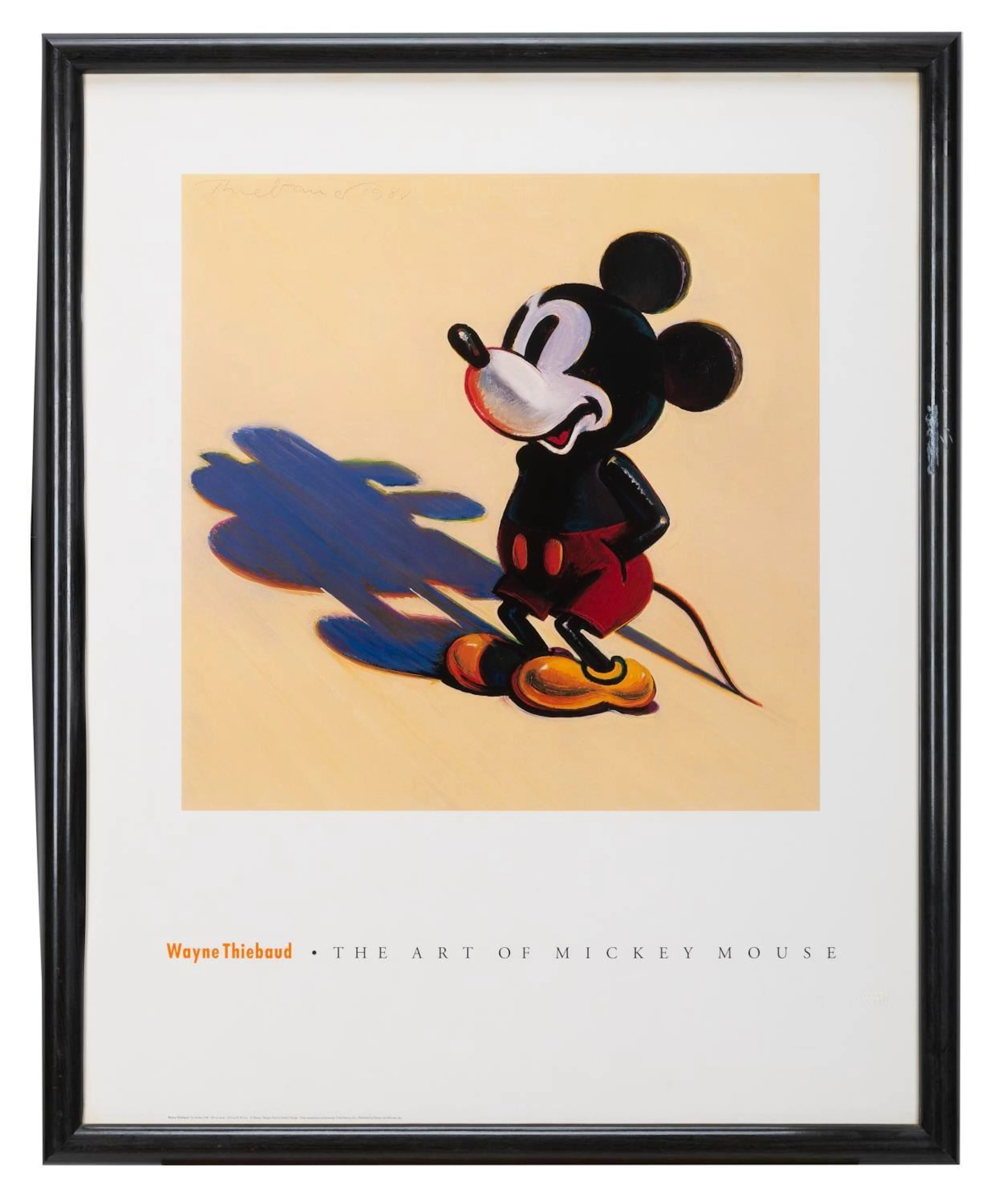 A Wayne Thiebaud The Art of Mickey Mouse Poster.