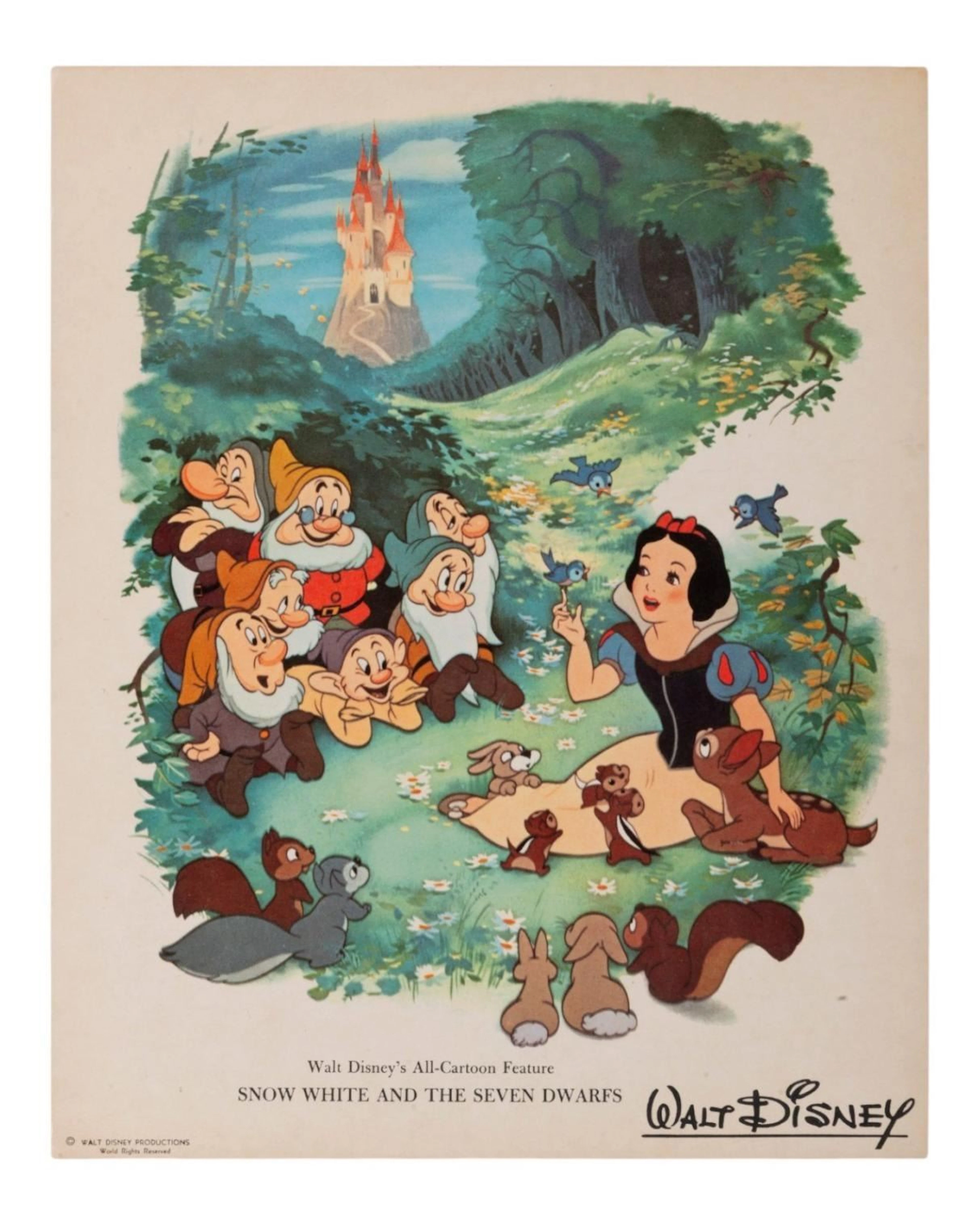 A "Snow White and the Seven Dwarfs" Fan Card.