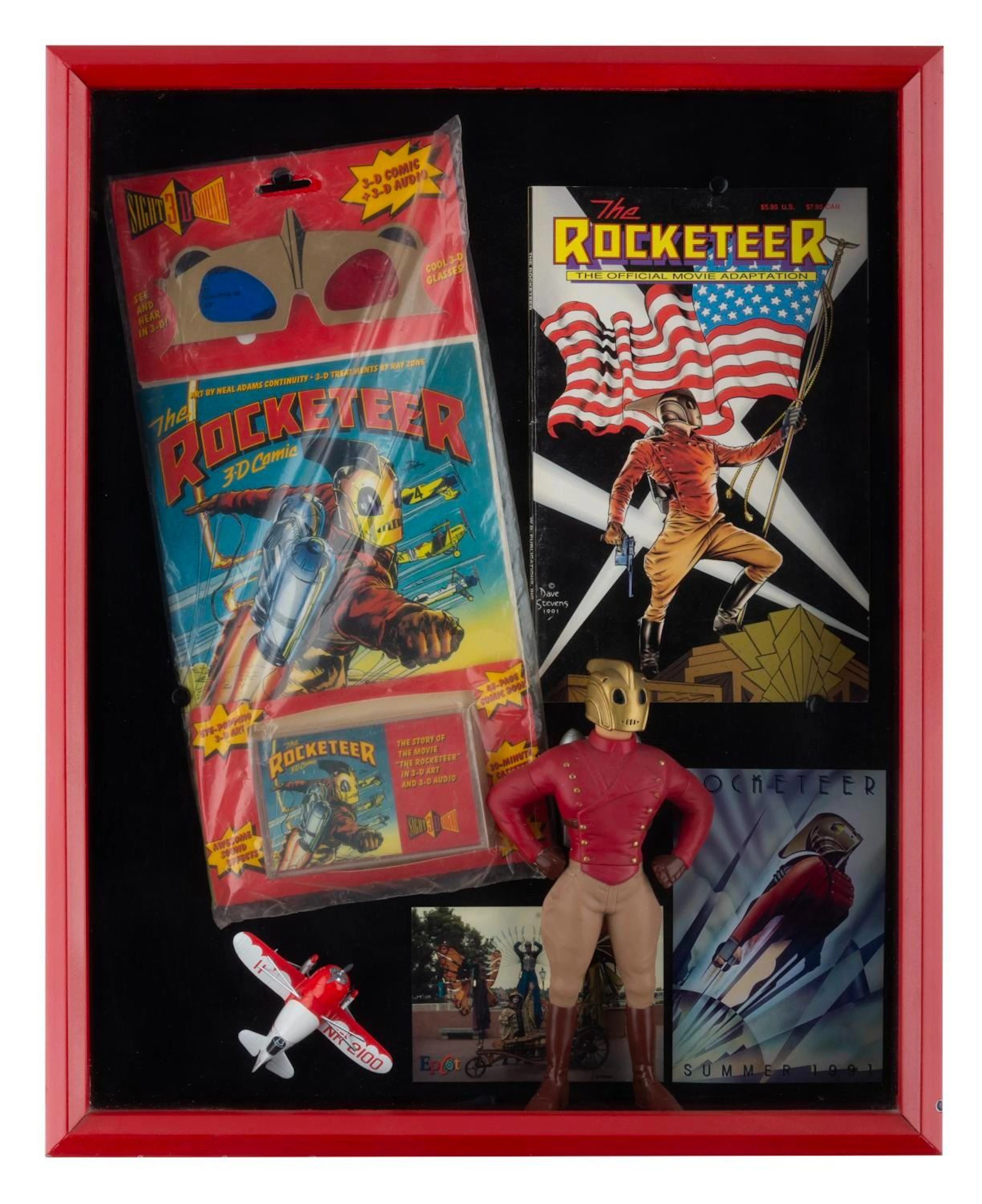 A Framed "The Rocketeer" Collection.