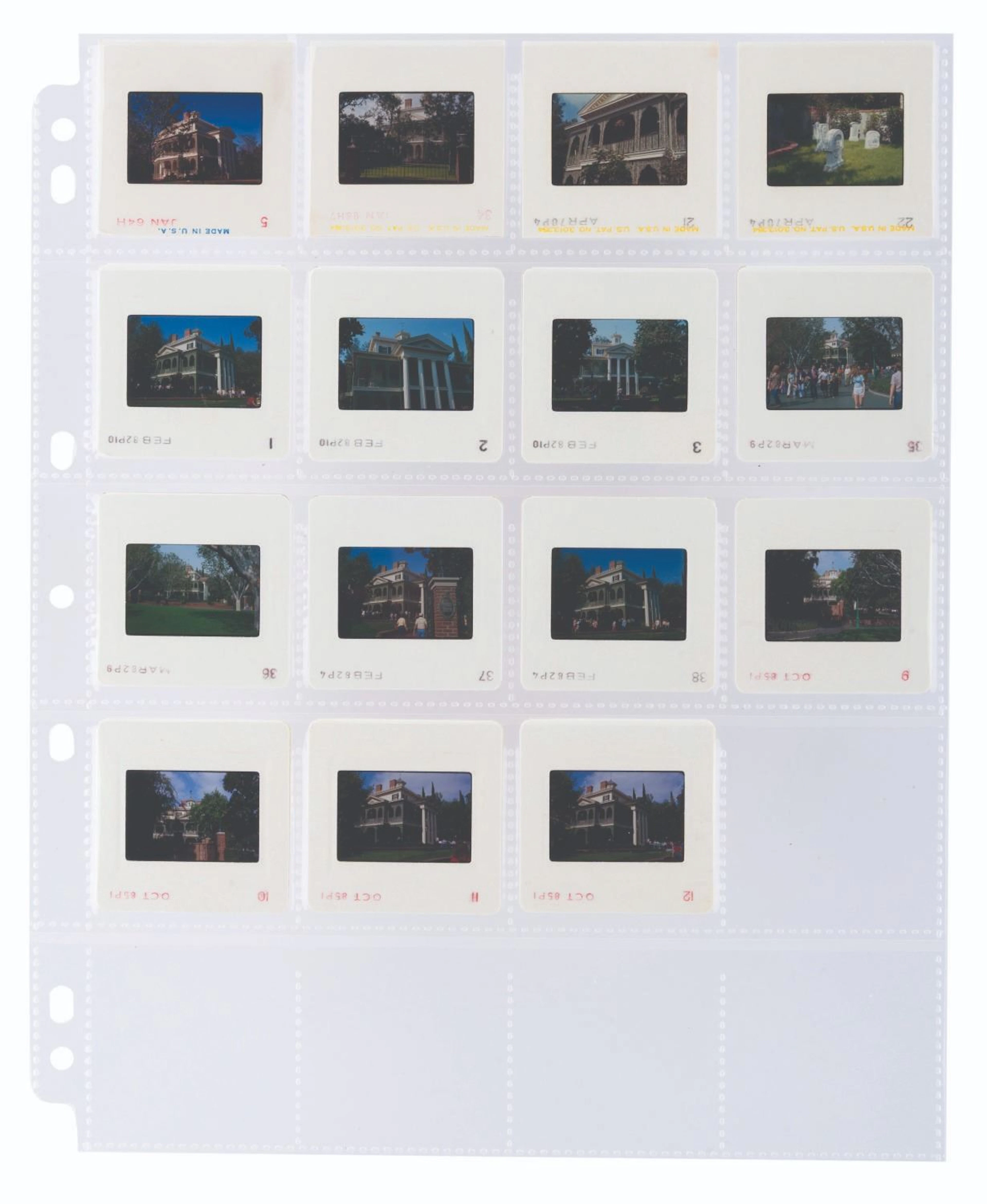 A Collection of Haunted Mansion Slides.