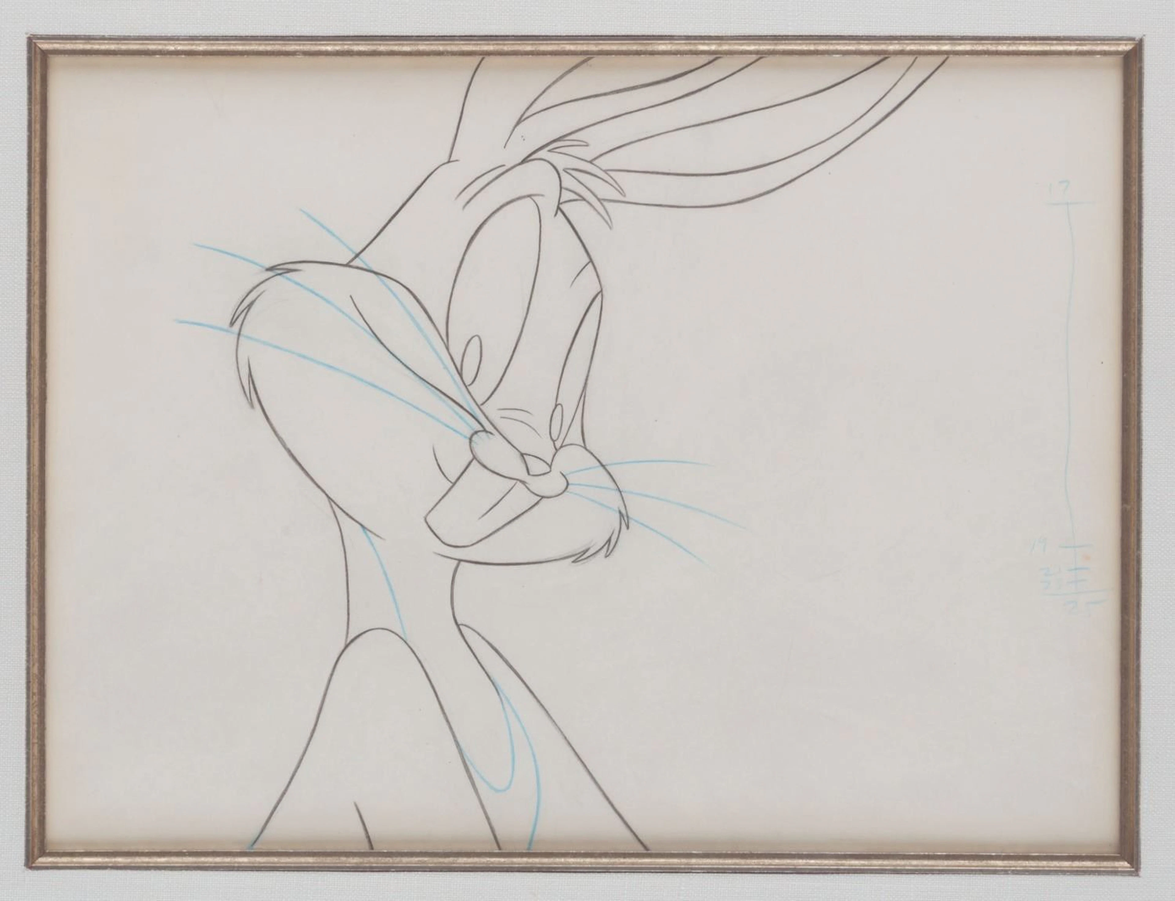 A "Hare Jordan" Bugs Bunny Production Drawing.